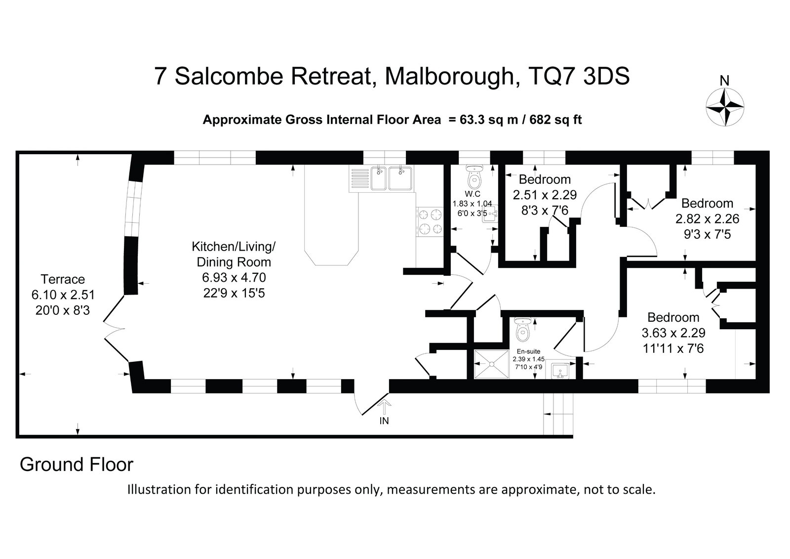 7 Salcombe Retreat, Soar Mill Cove, Malborough floorplan
