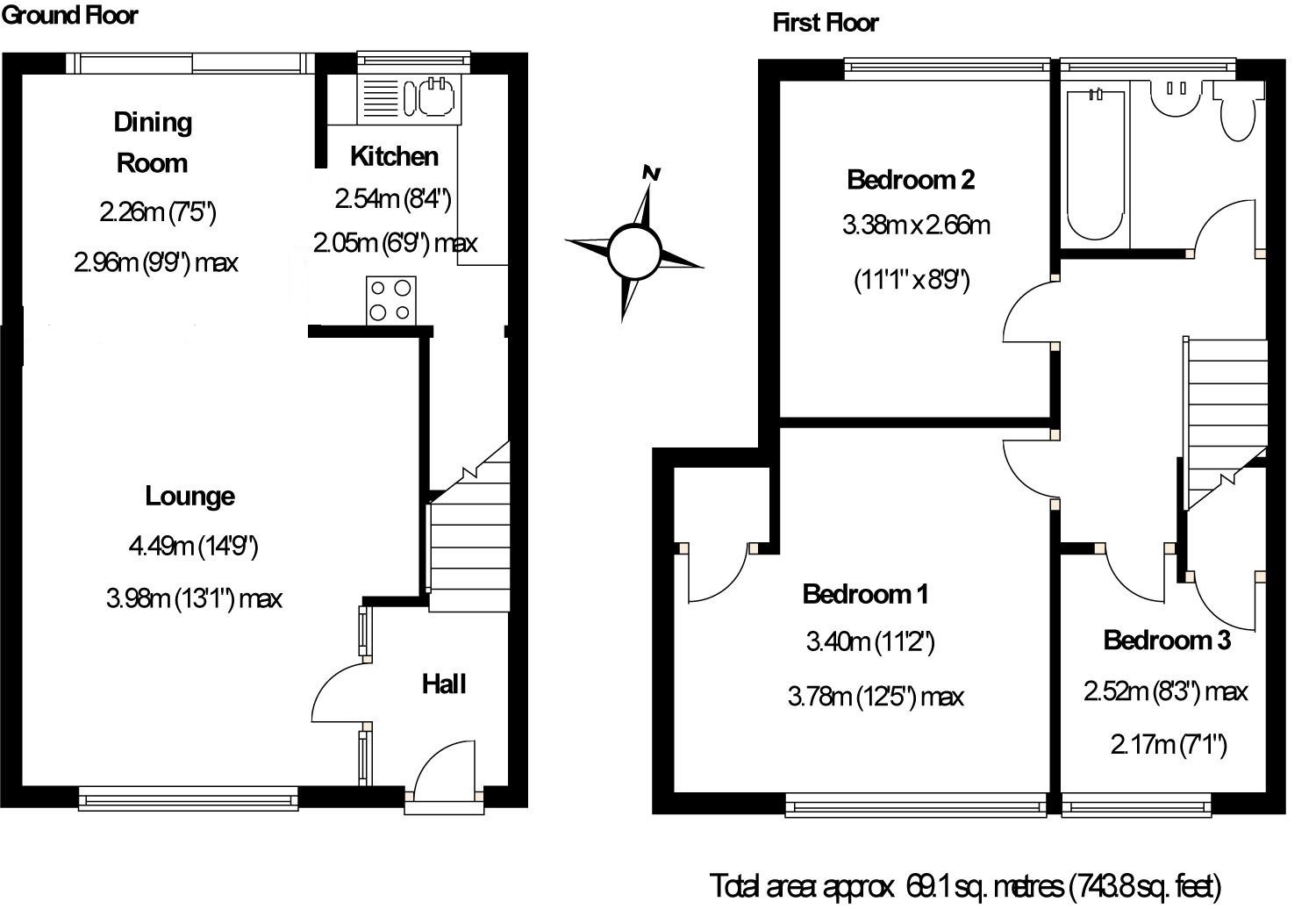 3 Bedrooms Terraced house for sale in Knaphill, Woking, Surrey GU21
