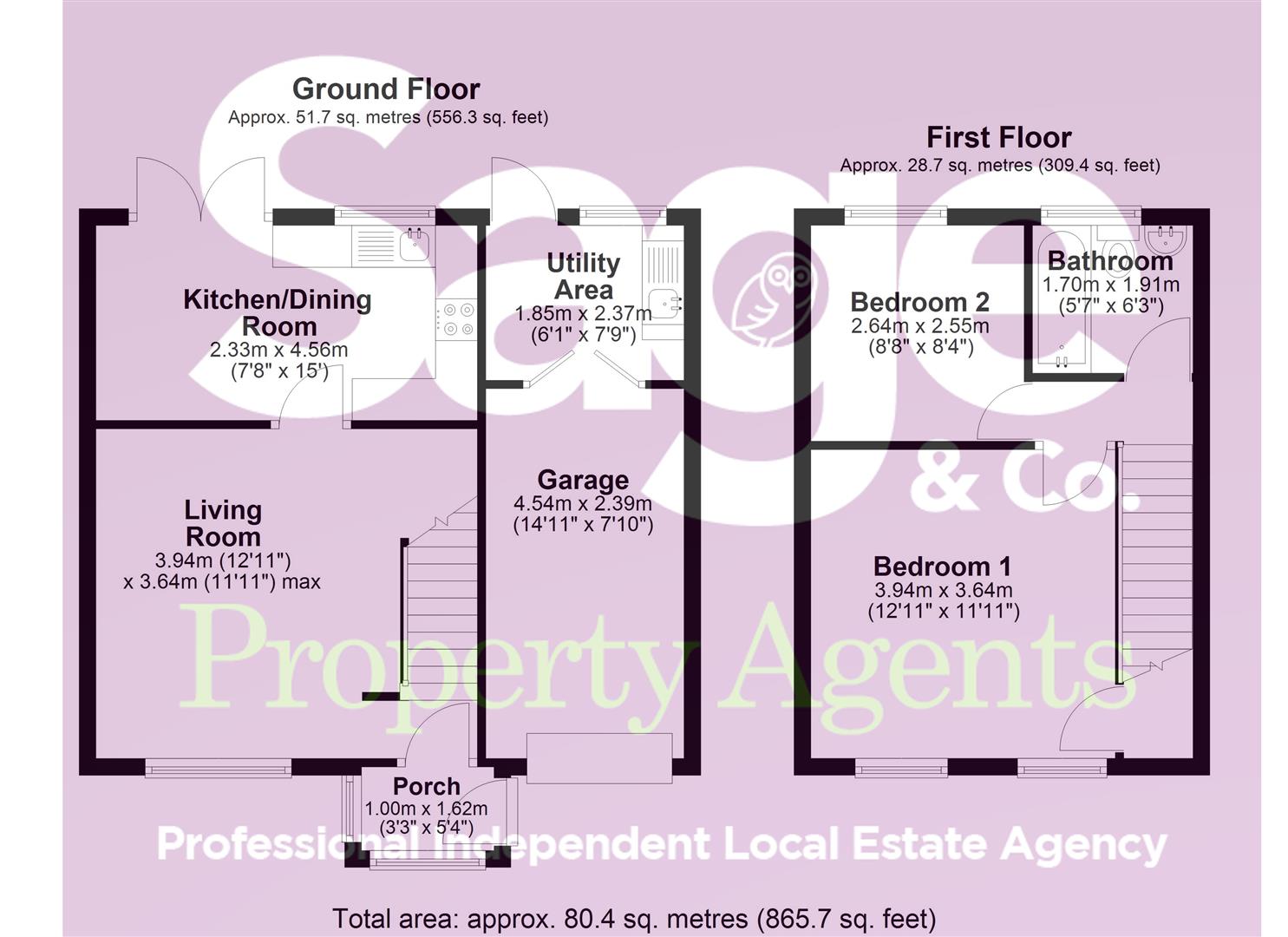 74, Cotswold Way, Newport floorplan