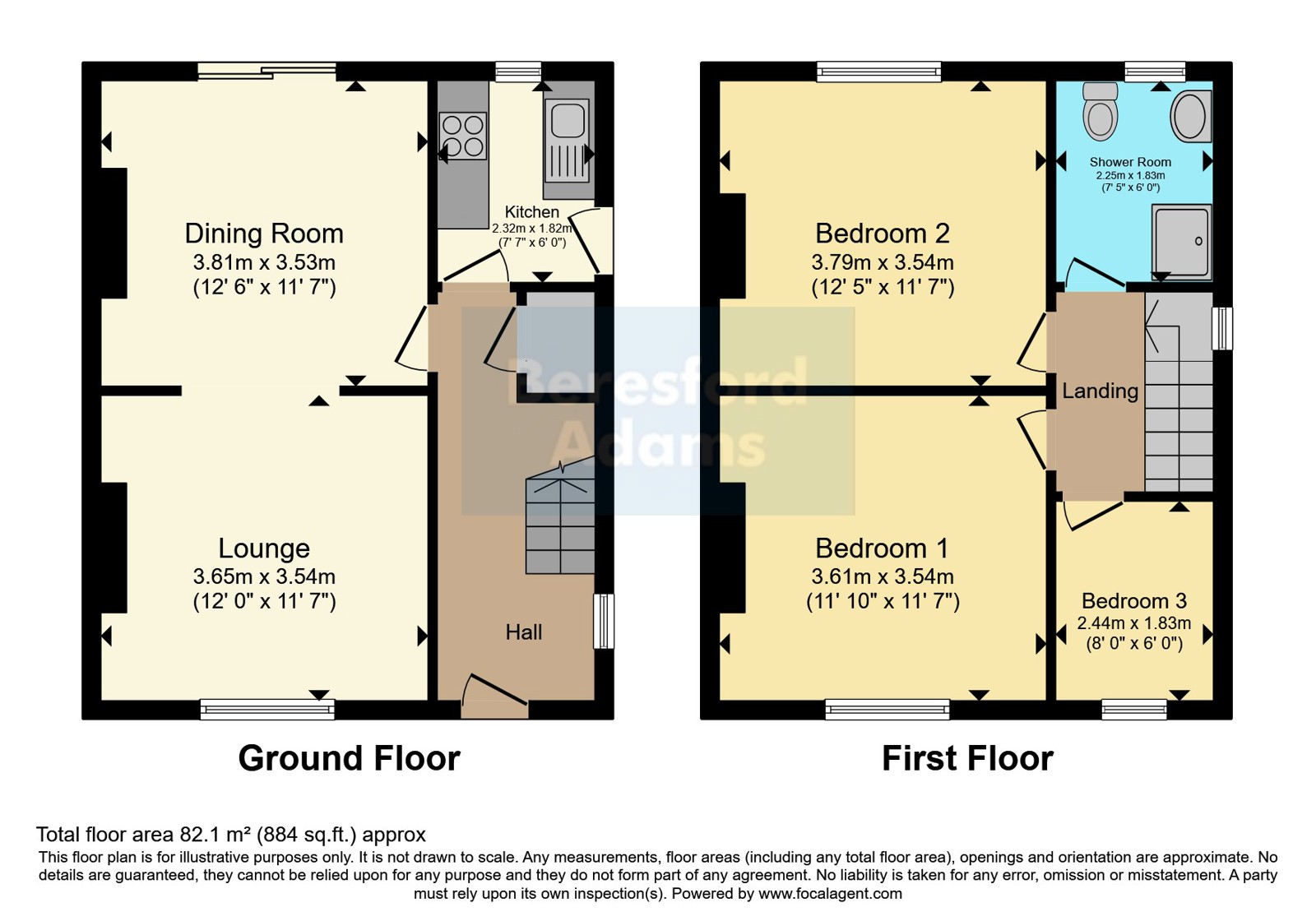 53, Bryn Marl Road, Colwyn Bay floorplan