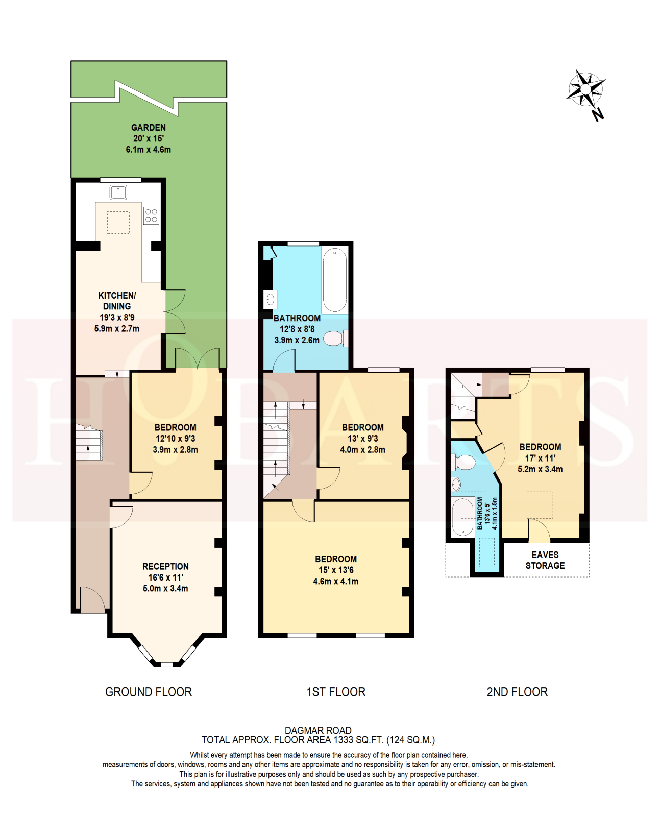 11, Dagmar Road, Alexandra Park, London floorplan