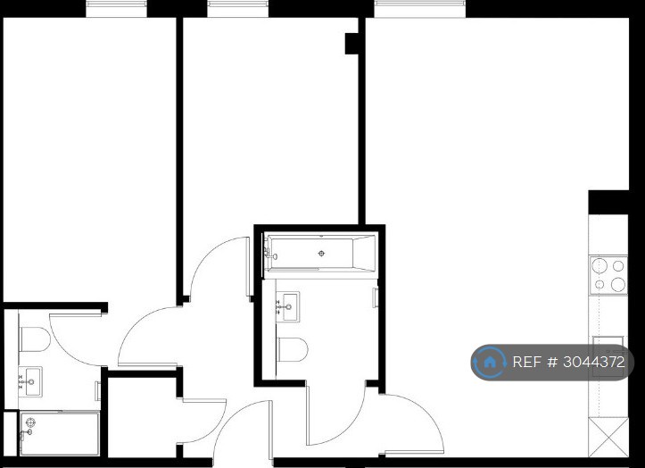 Flat, Cleworth St, Manchester floorplan