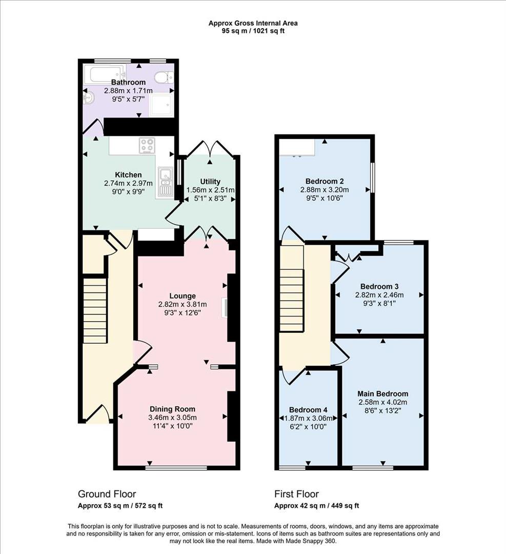 16, David Street, Tonypandy floorplan