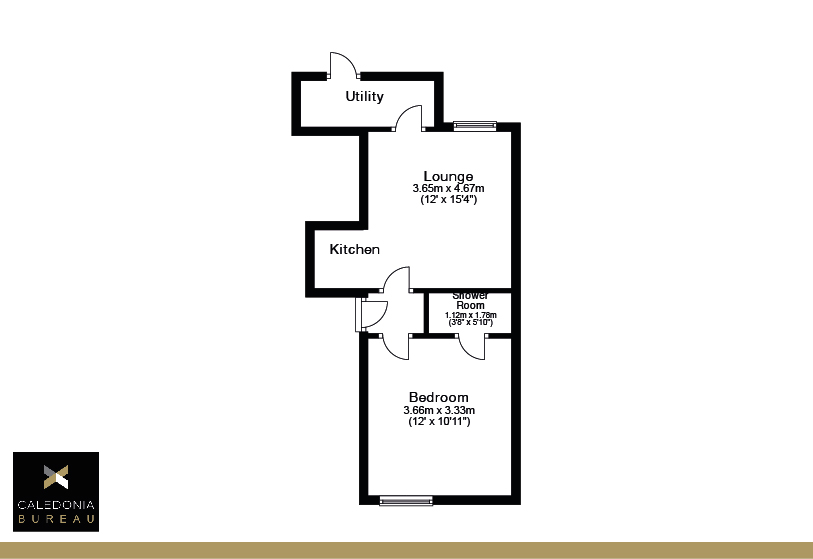 Wilson Street, Alexandria, West Dunbartonshire G83, 1 bedroom flat for