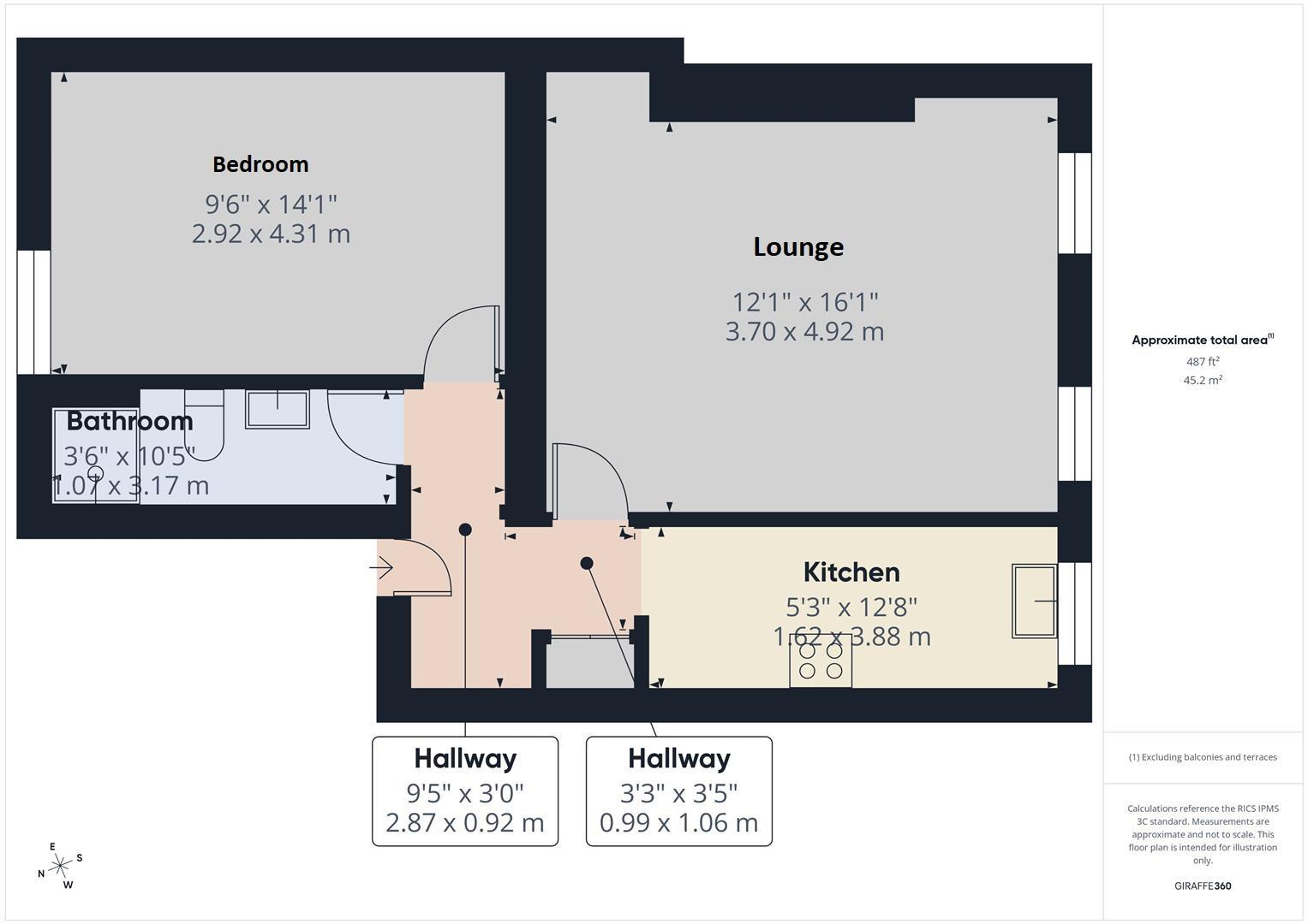 Flat 4, 148, Kings Road, Brighton floorplan