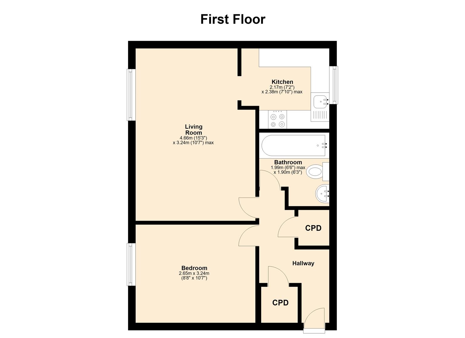 Windsor Park Road, Middlesex floorplan