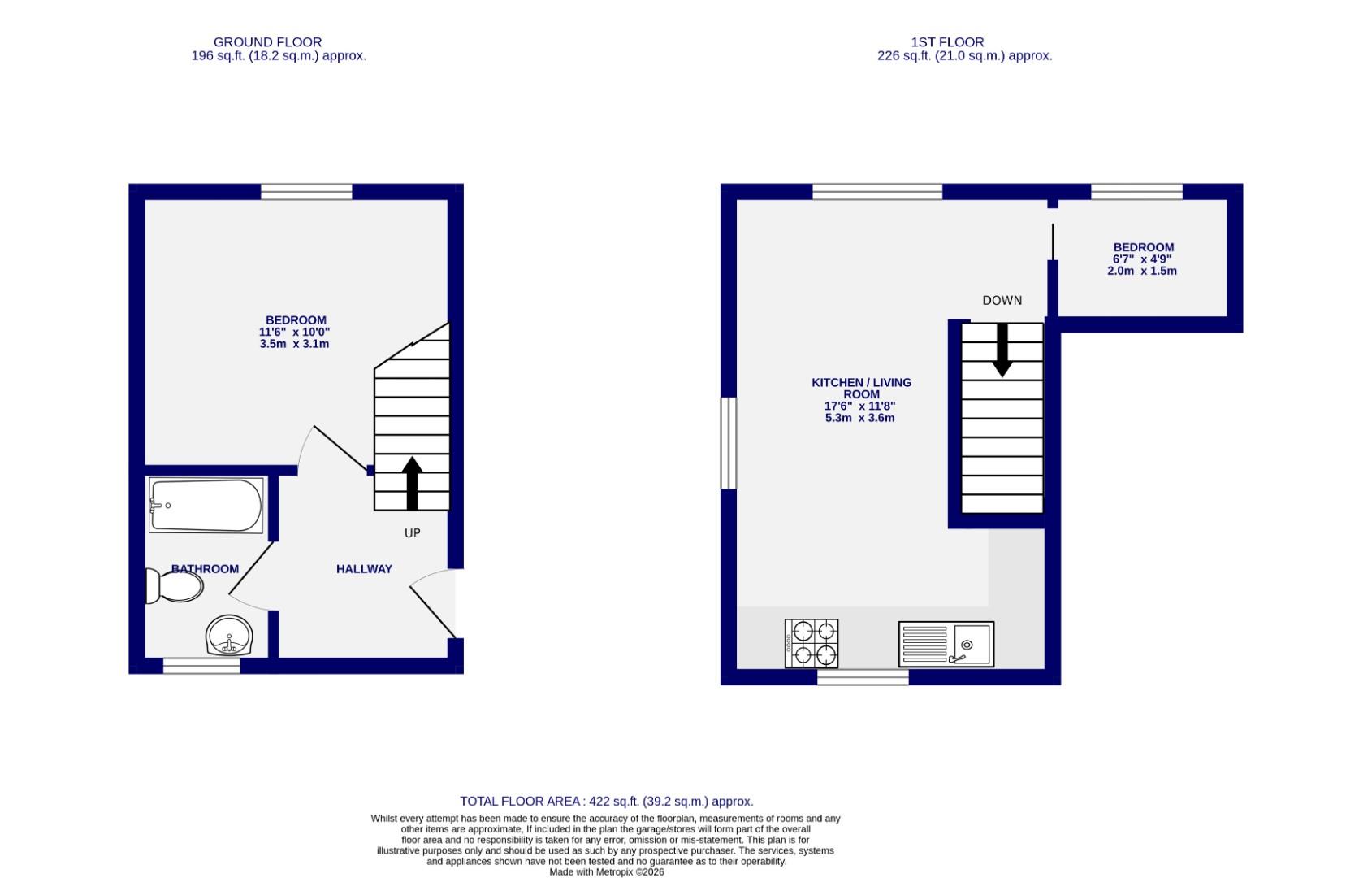 10, Abbots Mews Apartments, York floorplan