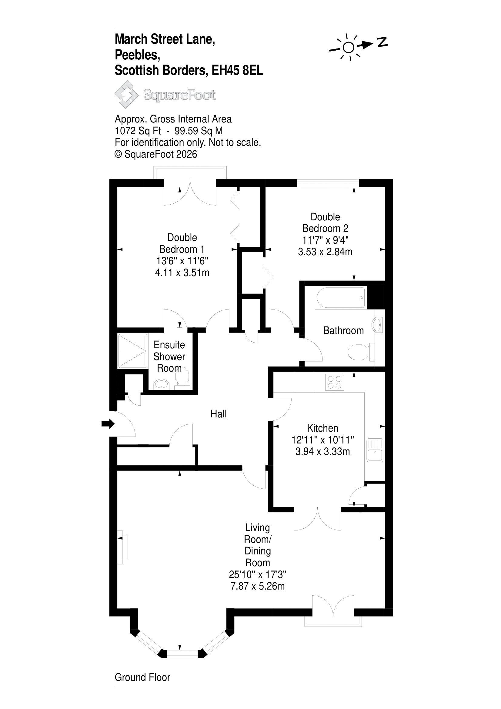 7, March Street Lane, Peebles floorplan