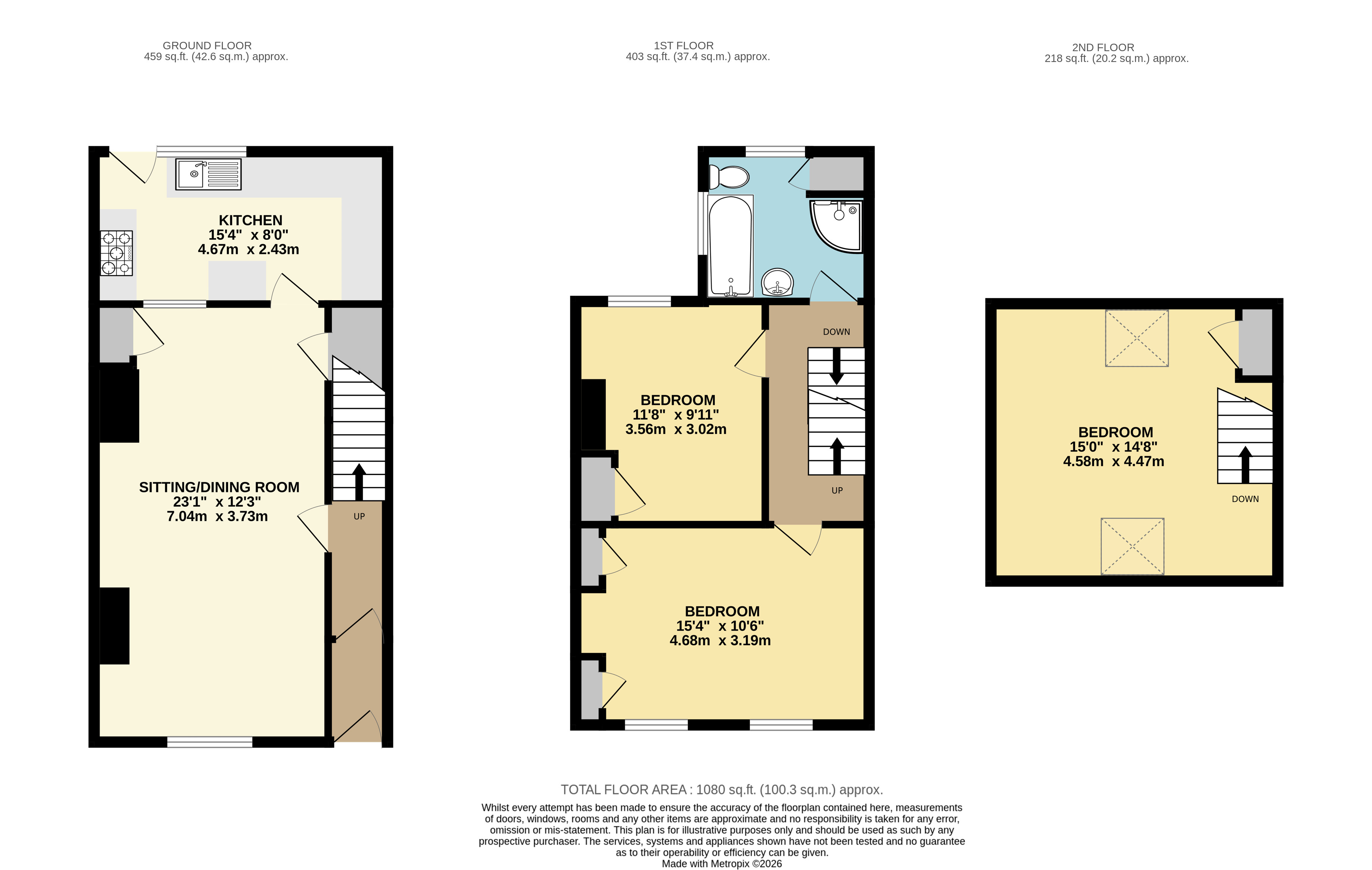 11 Louise Terrace, Torrington Devon floorplan