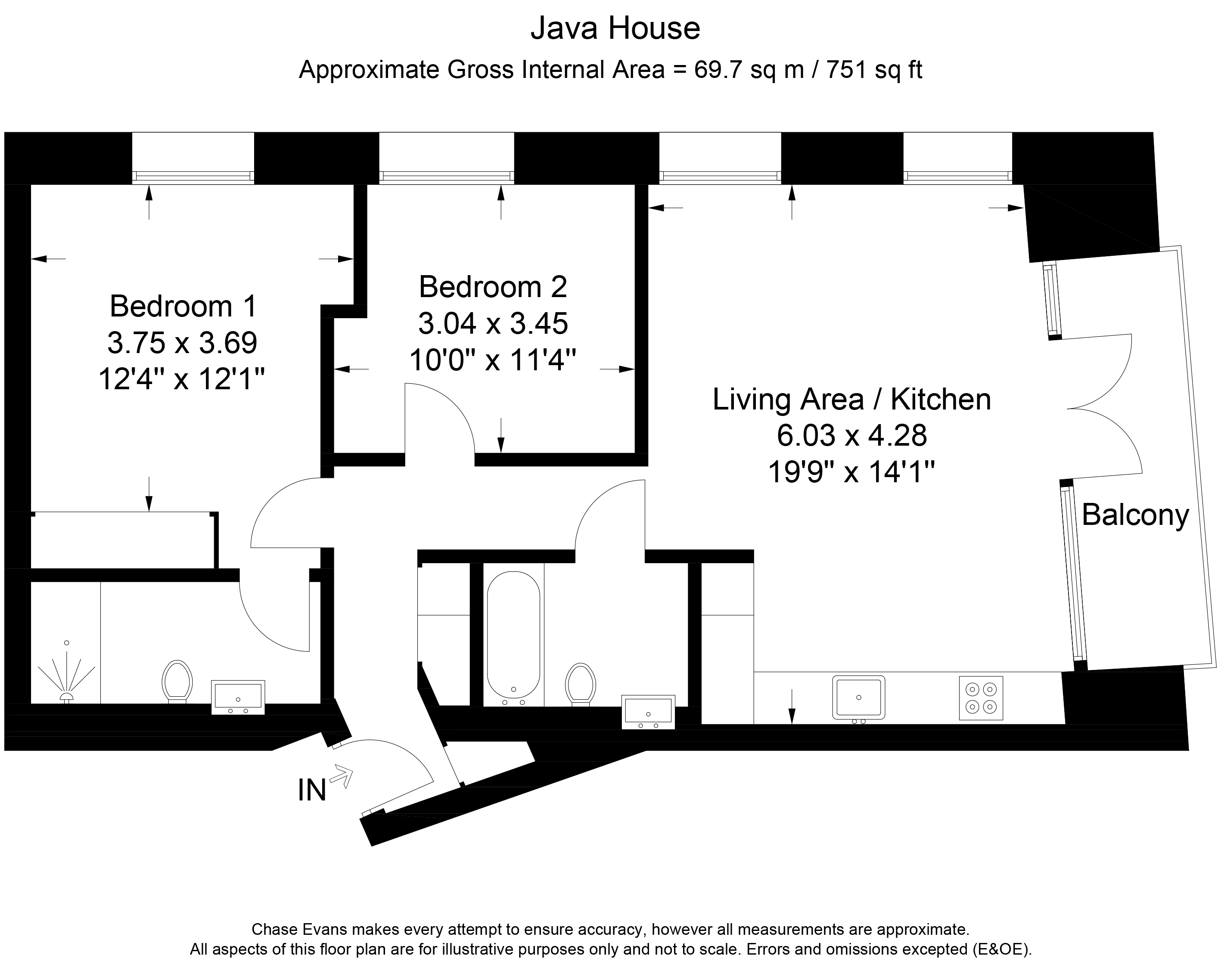 2 Bedrooms Flat to rent in Java House, London City Island, Canning Town E14