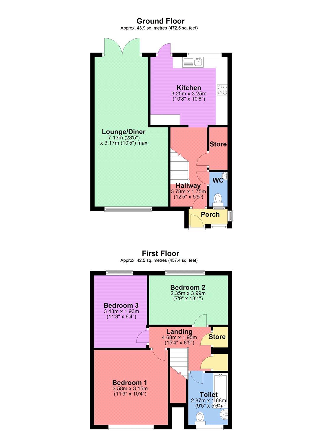 3 Bedrooms Terraced house for sale in Westray, Hemel Hempstead, Hertfordshire HP3