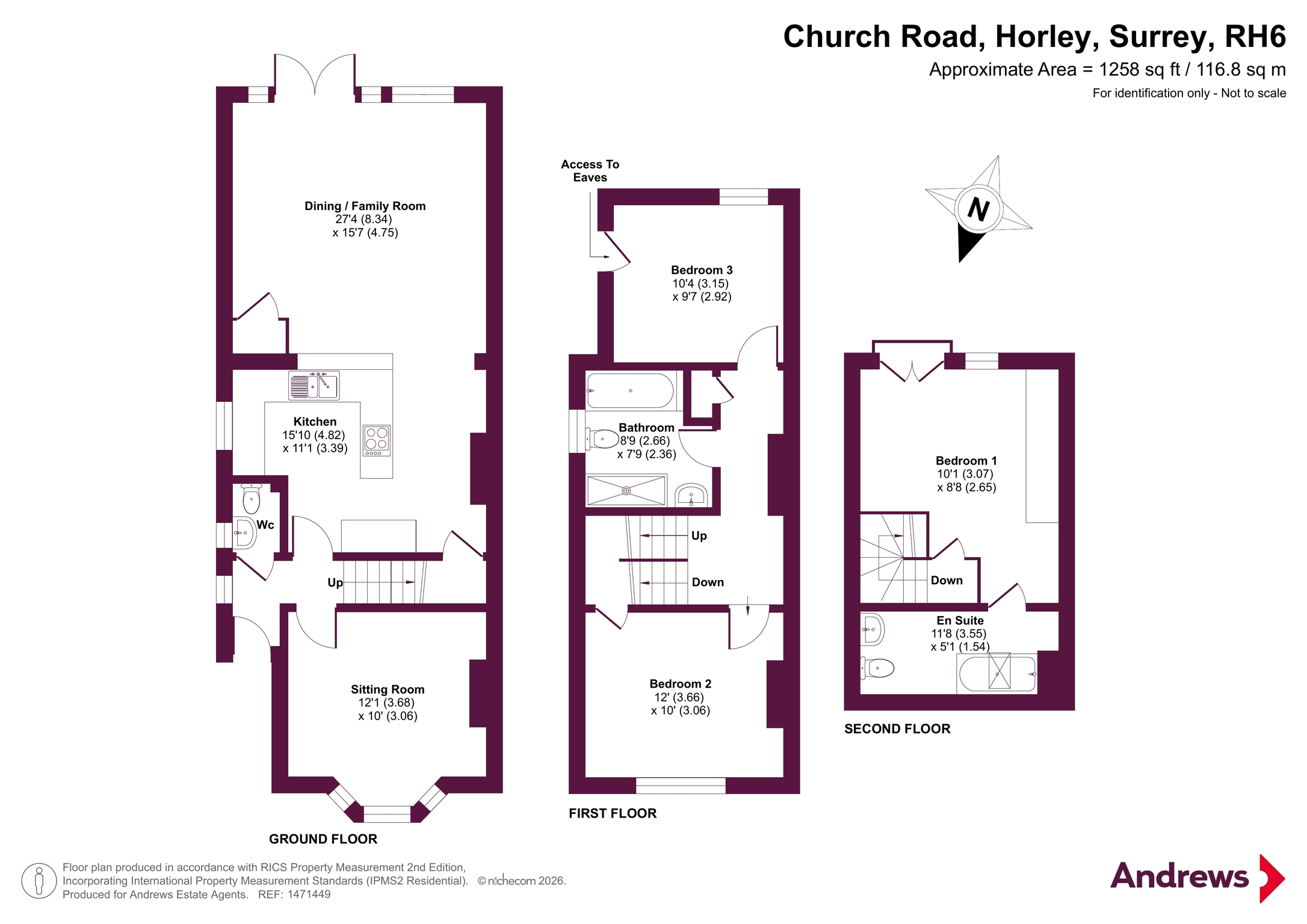 53, Church Road, Surrey floorplan