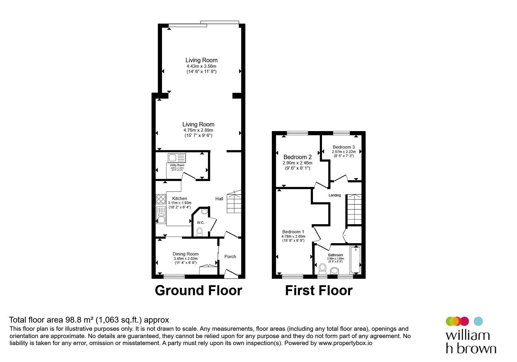 52, Skipton Close, Stevenage floorplan