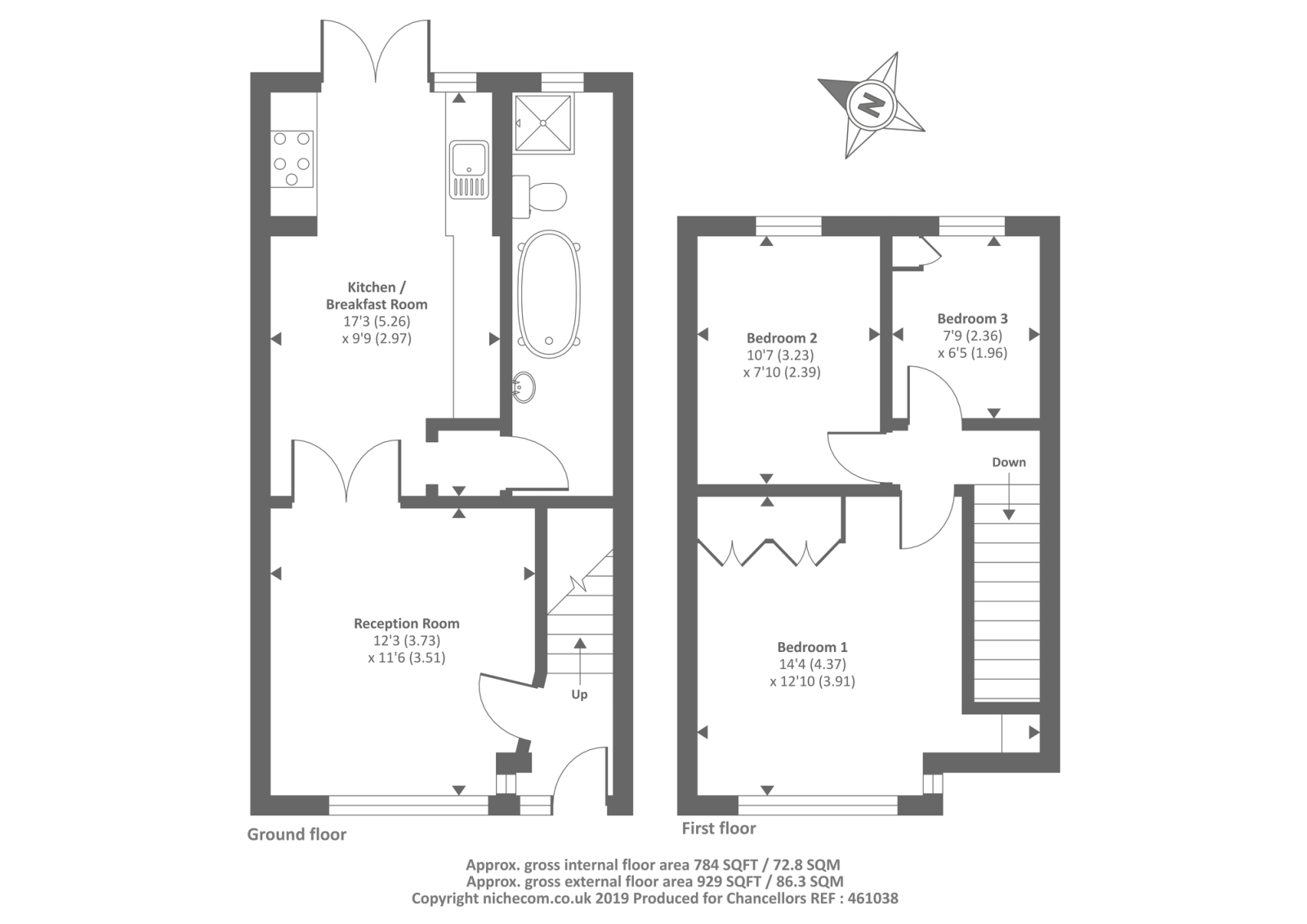 3 Bedrooms Terraced house for sale in Egham, Surrey TW20