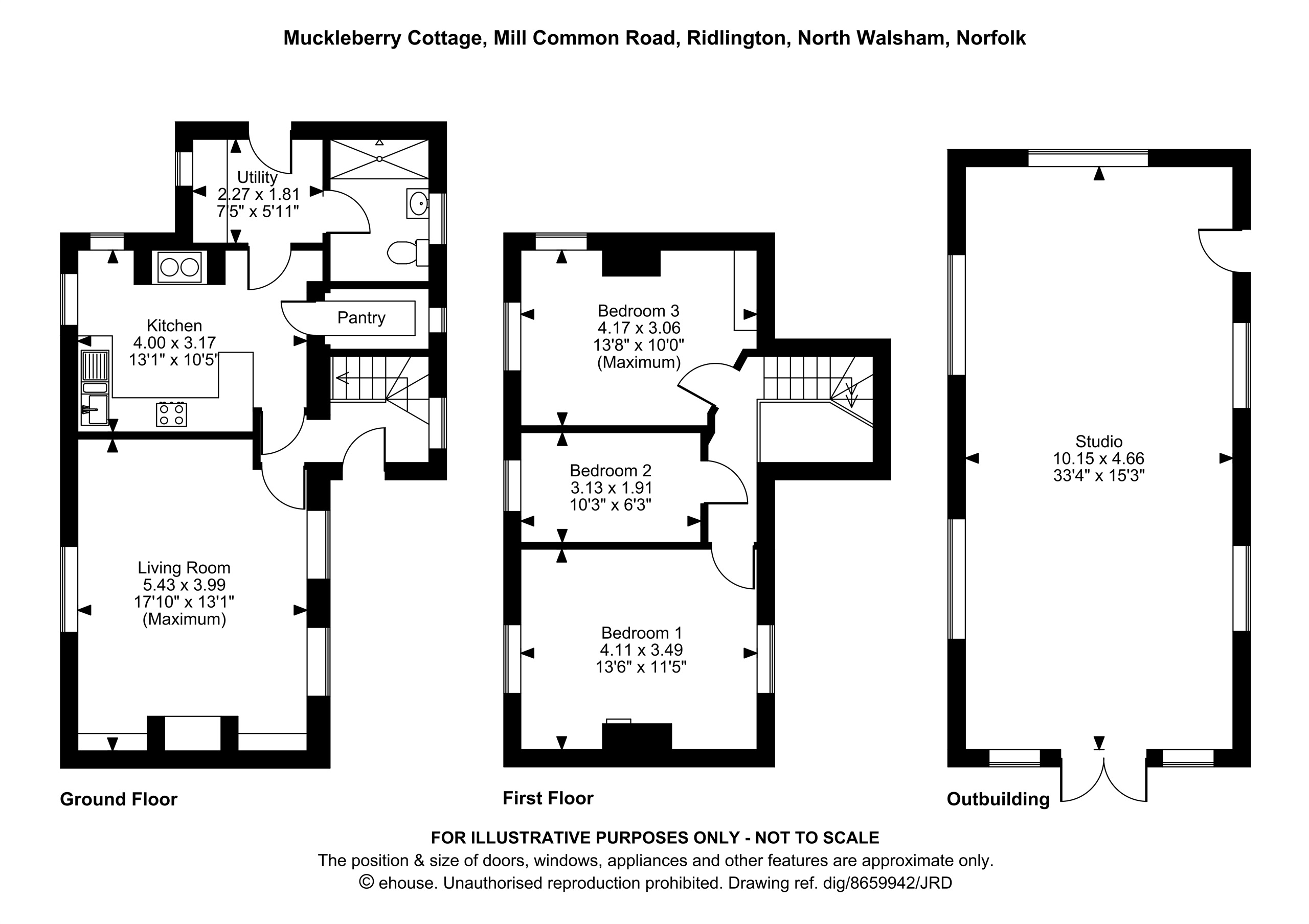 Muckleberry Cottage, Mill Common Road, North Walsham floorplan