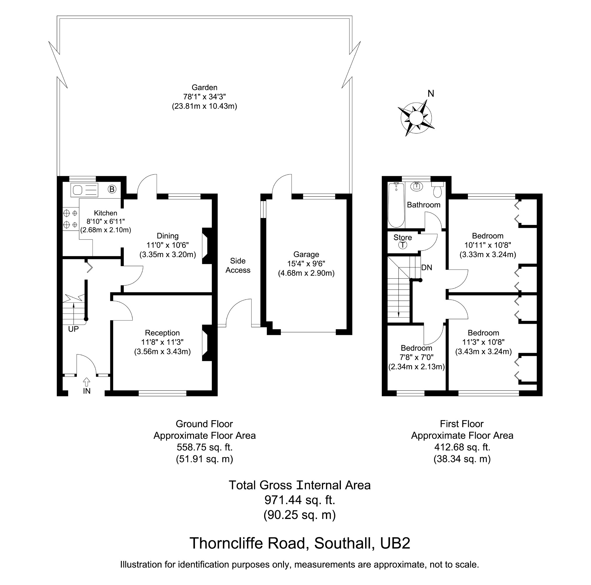 3 Bedrooms Semi-detached house to rent in Thorncliffe Road, Southall, Middlesex UB2