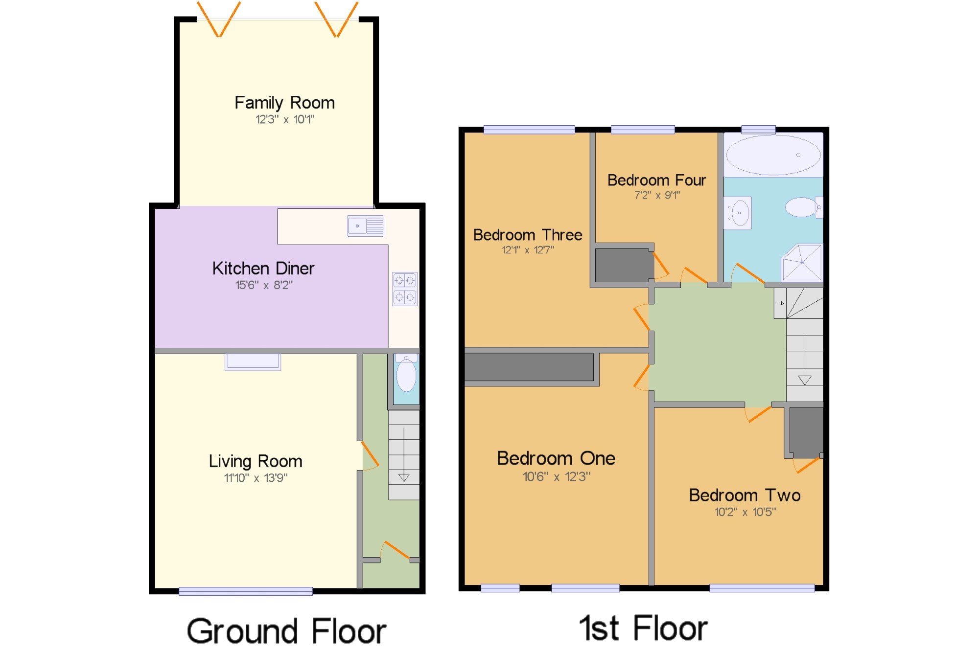 4 Bedrooms Terraced house for sale in Mount Road, Chessington, Surrey, . KT9