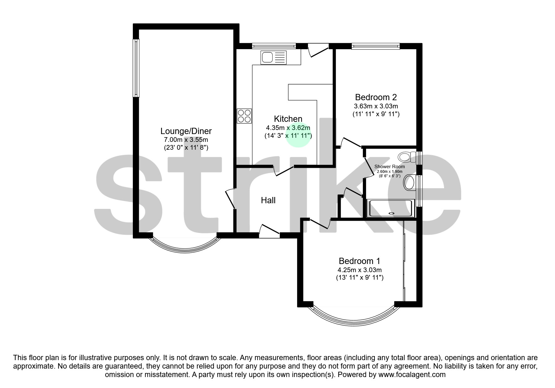 Waldorf Road, Cleethorpes DN35, 2 bedroom bungalow for sale 63886924