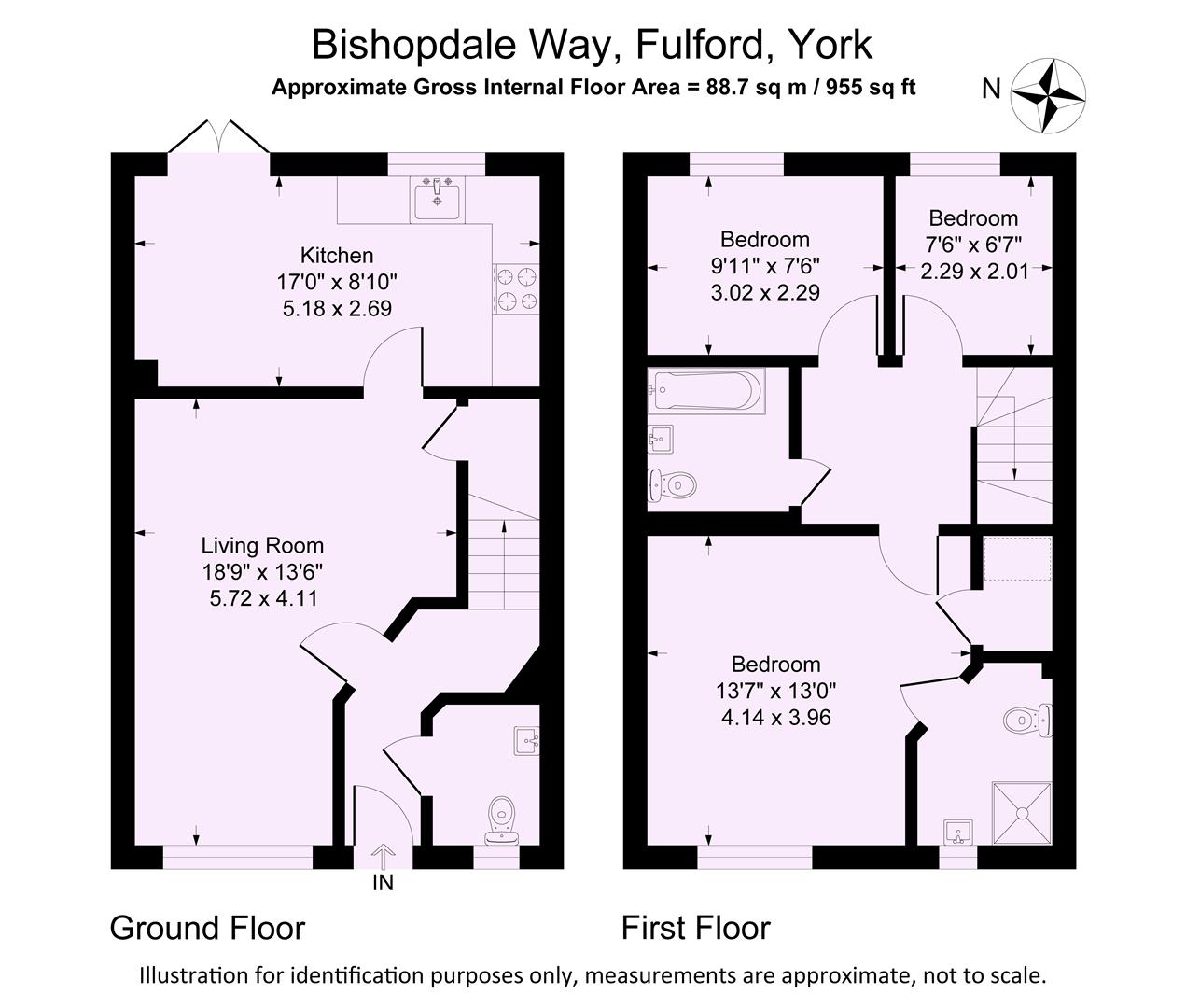 21, Bishopdale Way, York floorplan