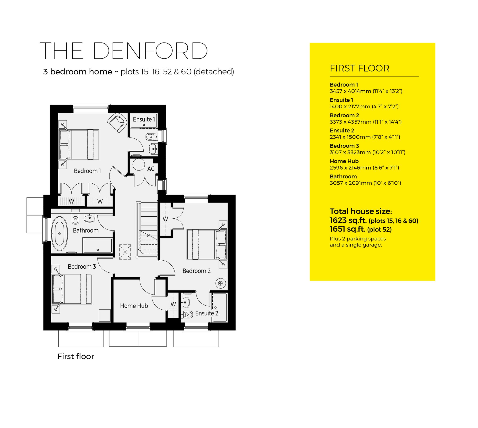Plot 60 Denford, Severn Meadows, Worcester floorplan