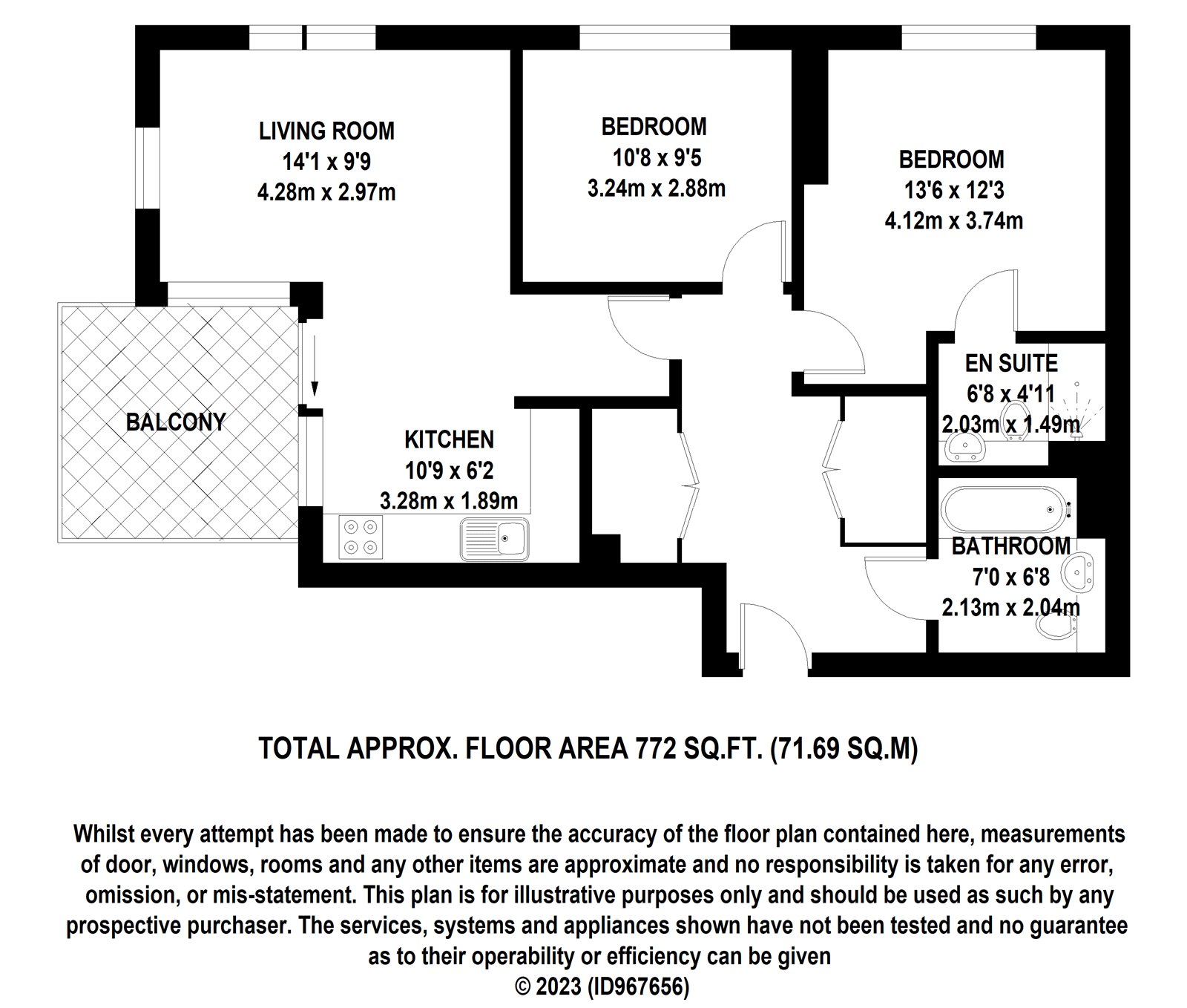 Flat 138, Rosefinch Apartments, London floorplan