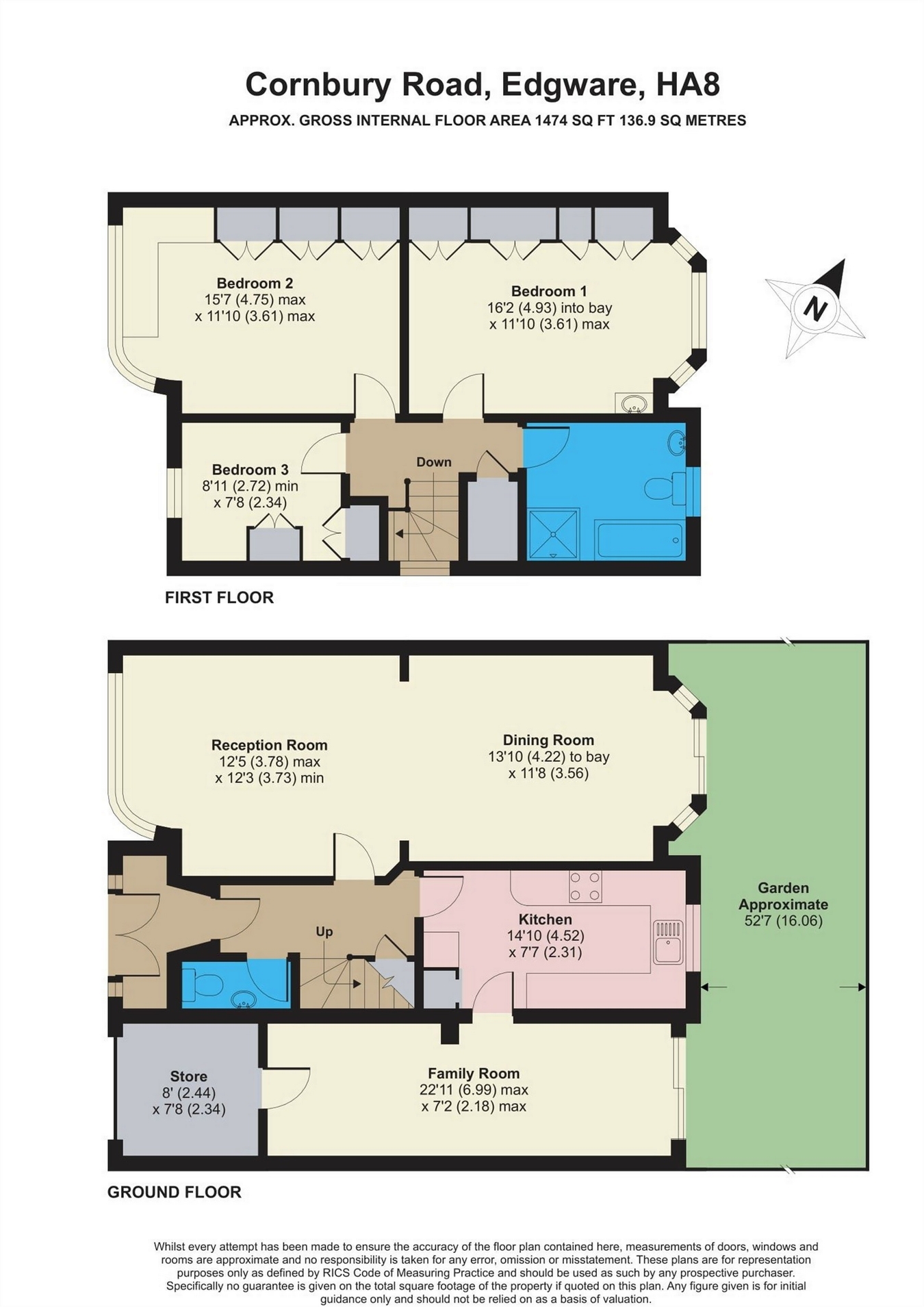 3 Bedrooms Semi-detached house for sale in Cornbury Road, Edgware, Middlesex HA8