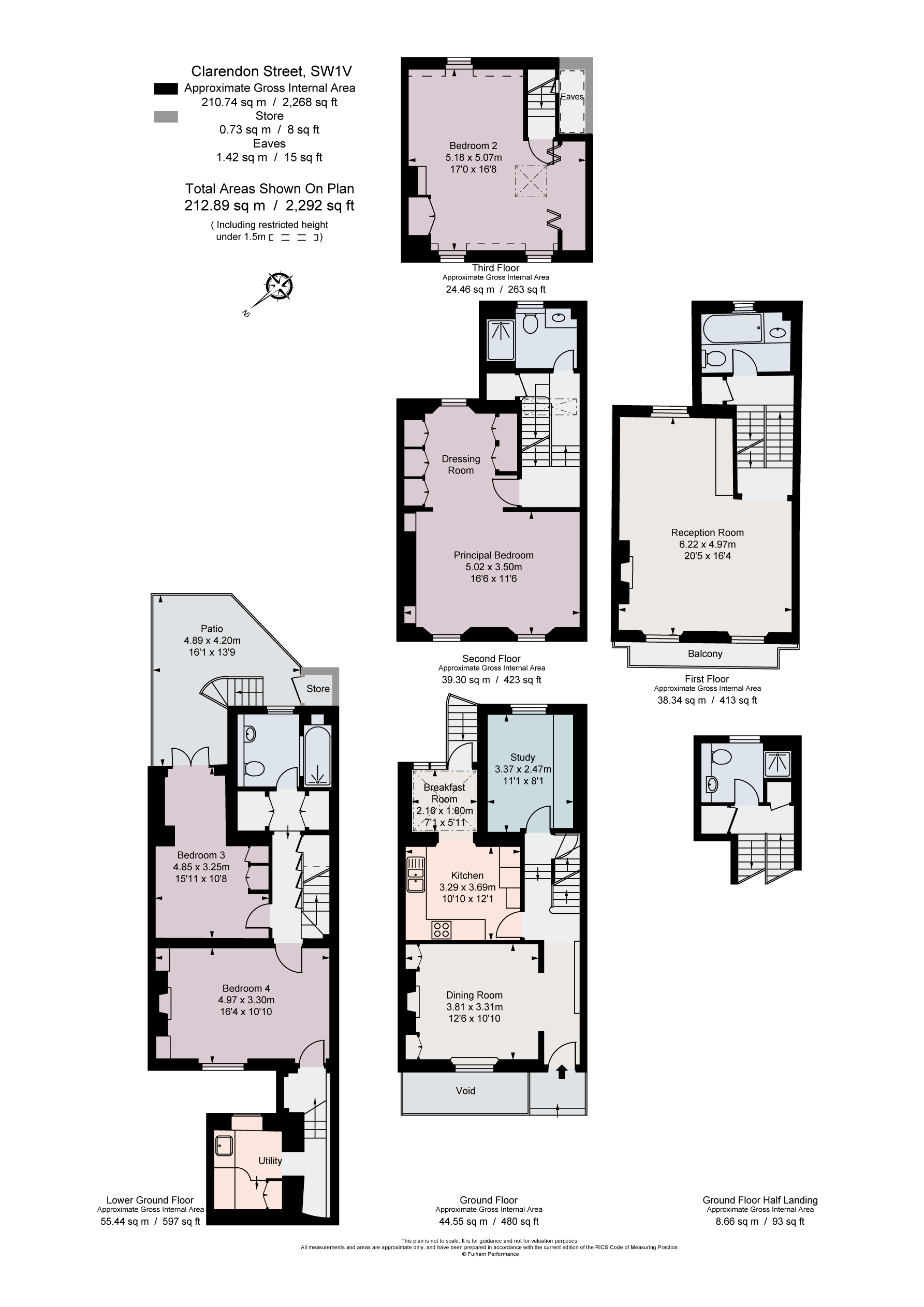 39, Clarendon Street, London floorplan