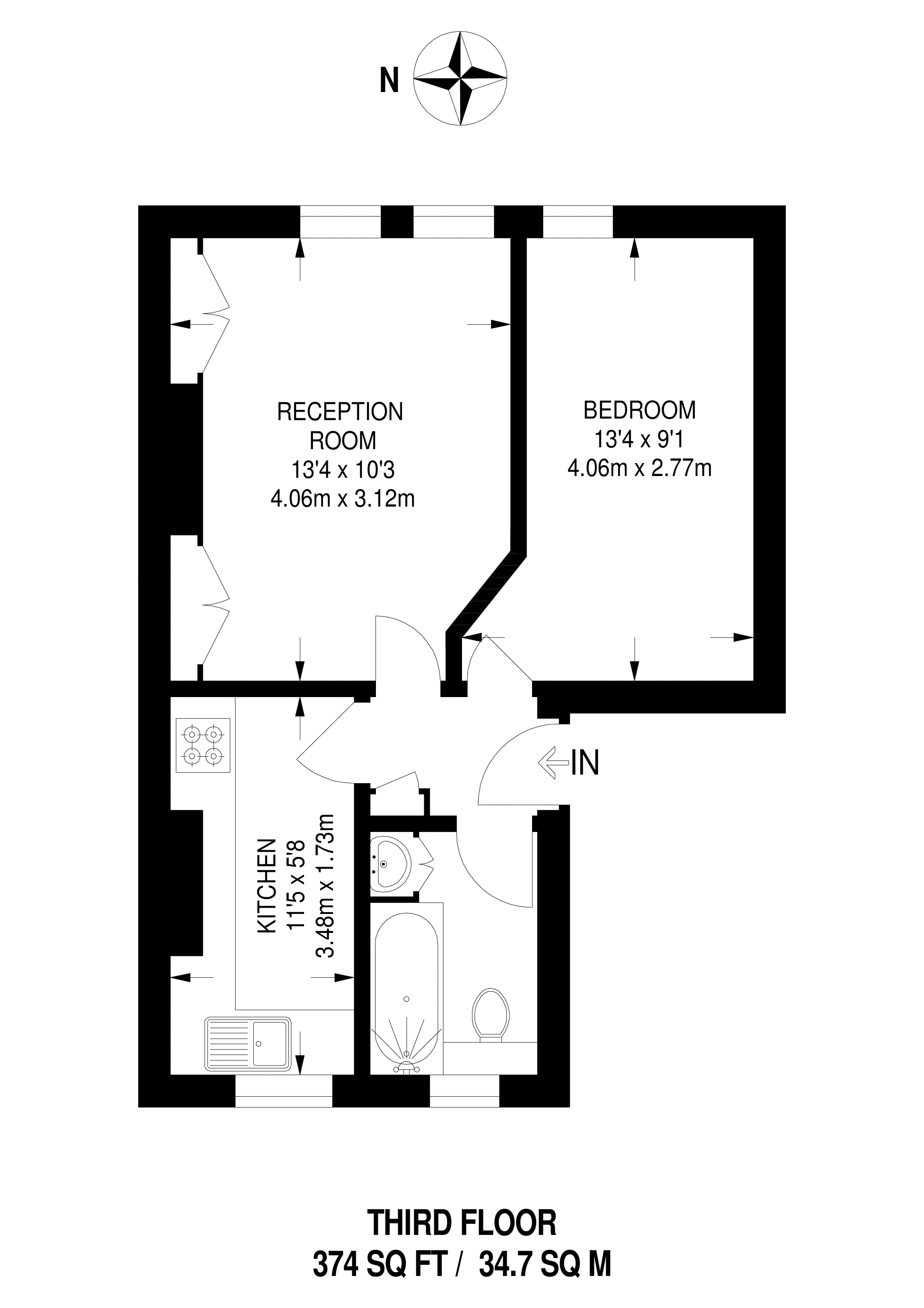 1 Bedrooms Flat to rent in Wandsworth Bridge Road, Fulham SW6