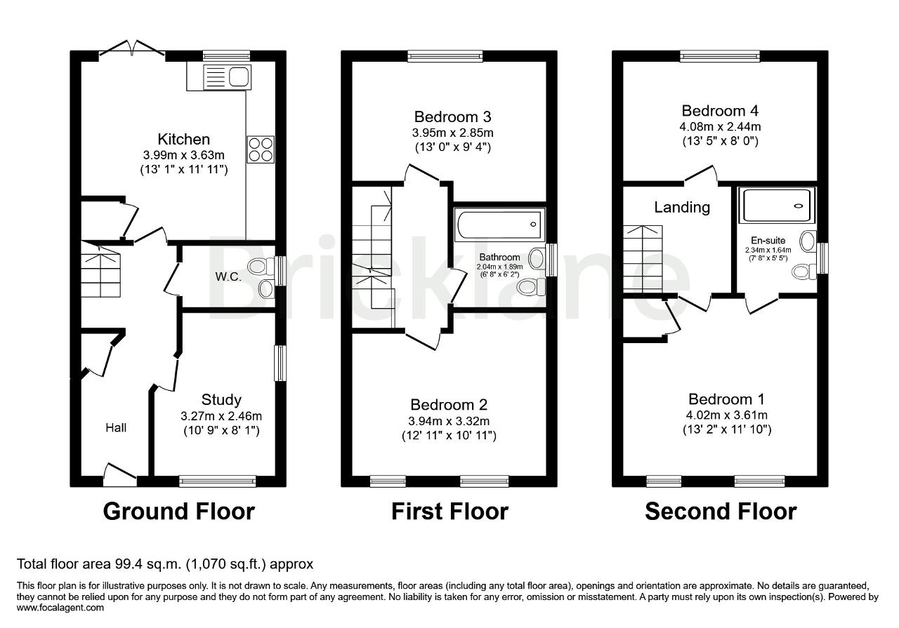 43, Hanafey Way, Northampton floorplan