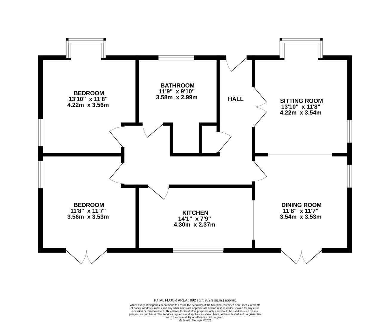 13, The Pavement, Tenterden floorplan