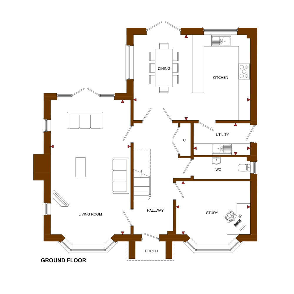 Plot 9 The Farnborough, Athelstans Meadow, Little Dewchurch floorplan