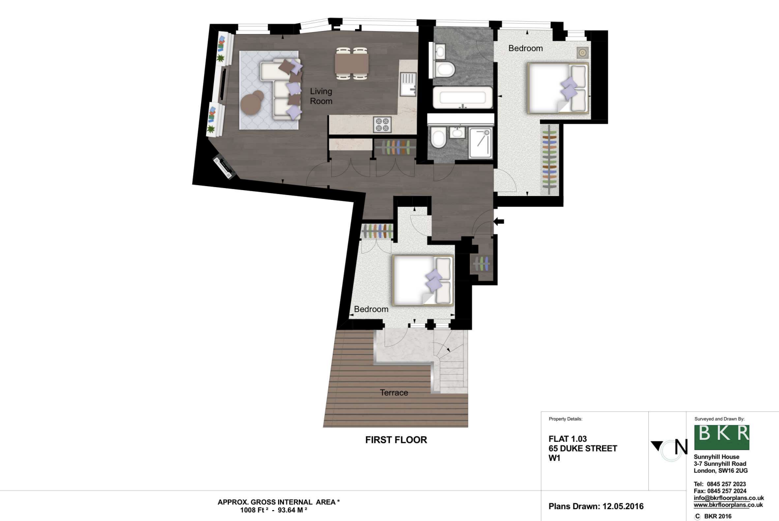 65,Flat 1.3, Duke Street, London floorplan