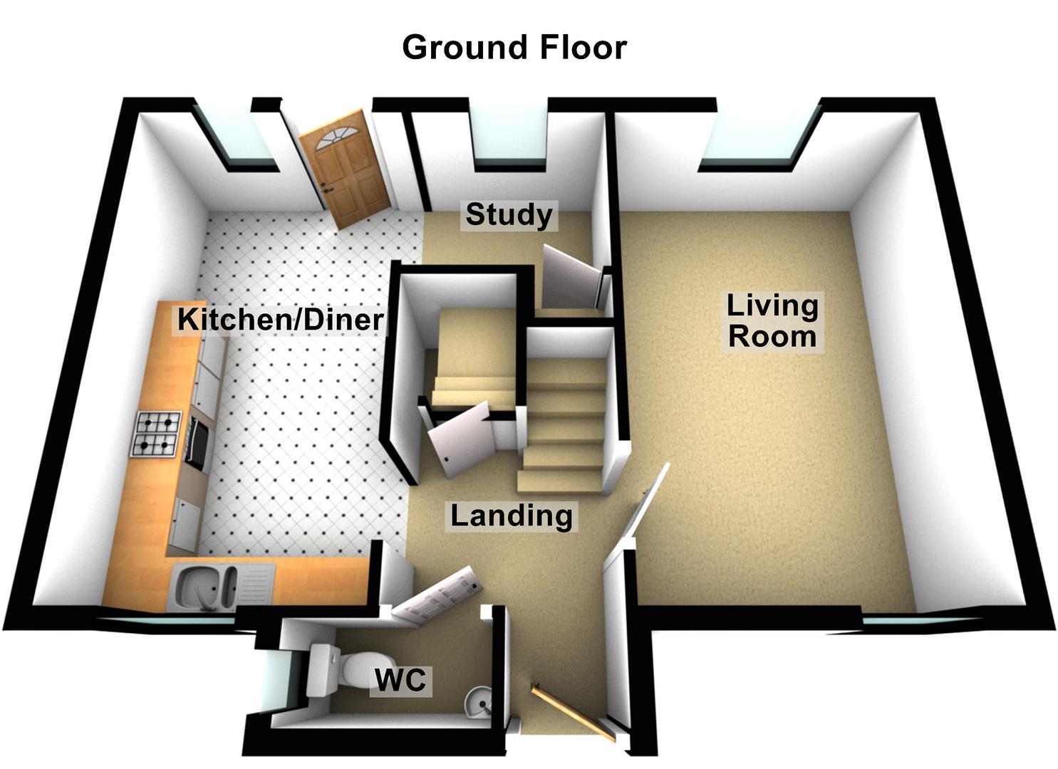 154, Barnstock, Peterborough floorplan