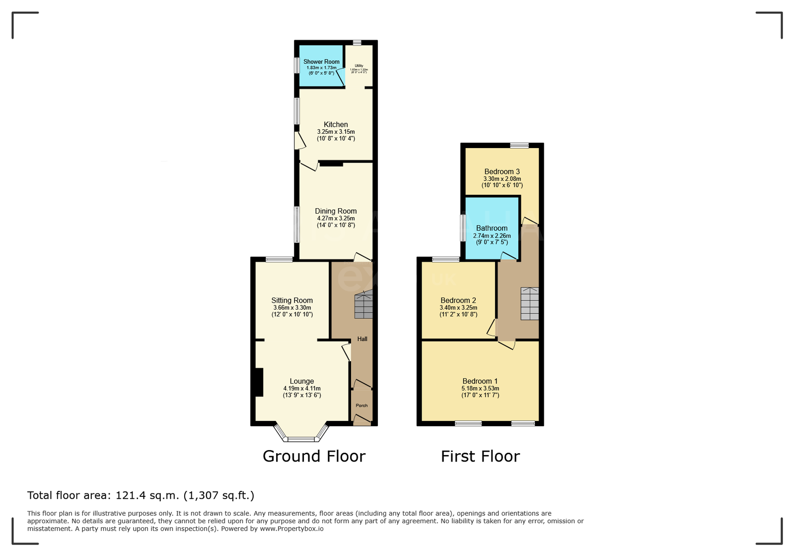 26, Villiers Road, Neath floorplan