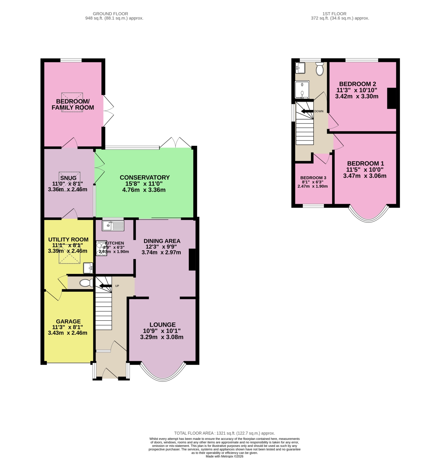 176, WOODLANDS ROAD, GILLINGHAM floorplan