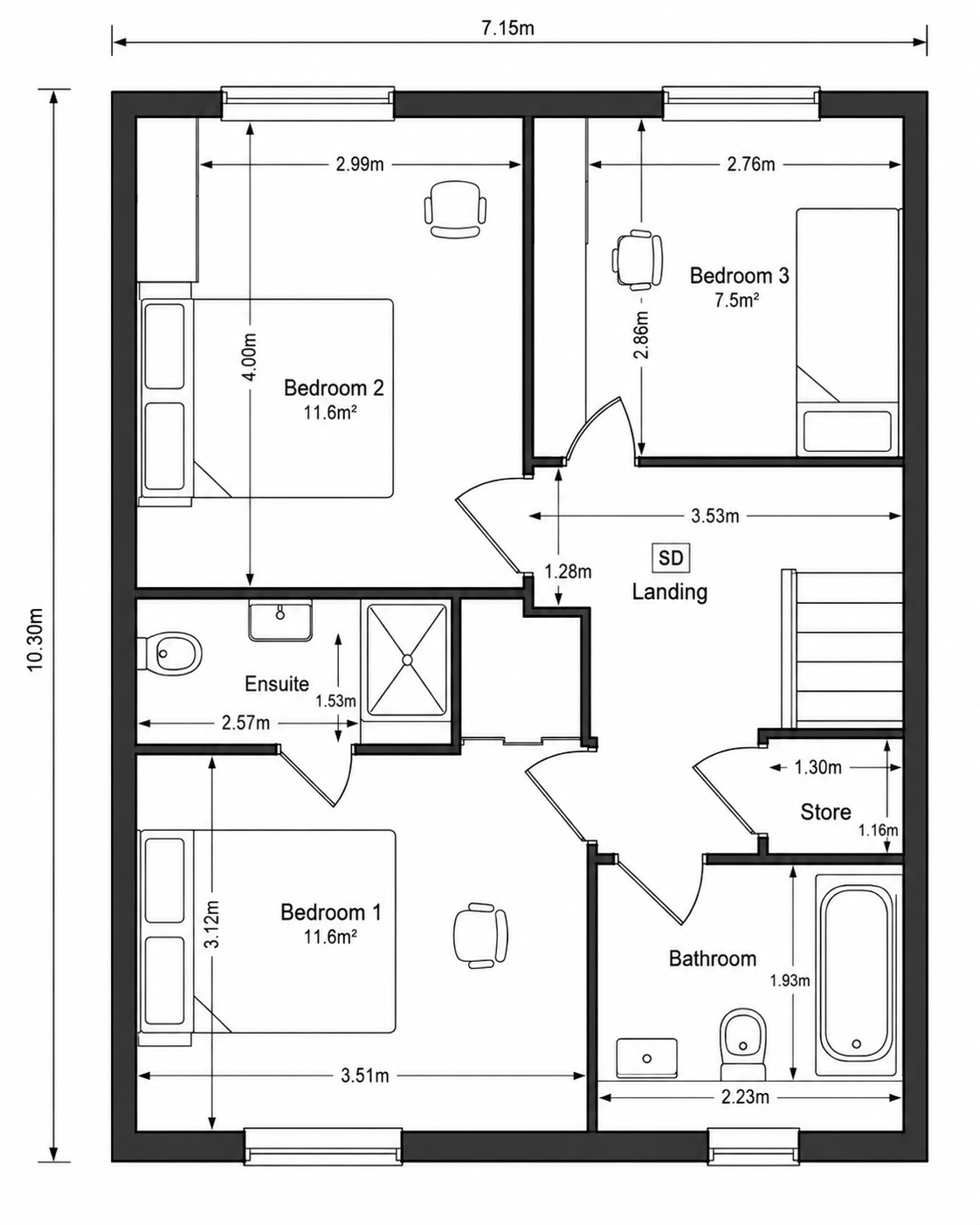 Plot 9,, The MIddleham, Kirkby Malzeard floorplan