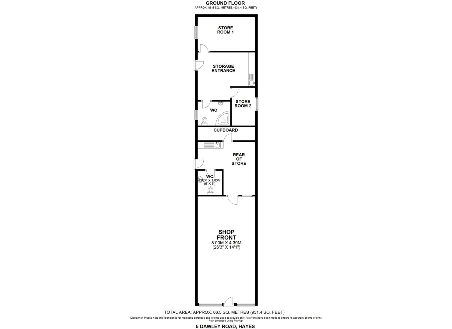 Dawley Road, Hayes floorplan