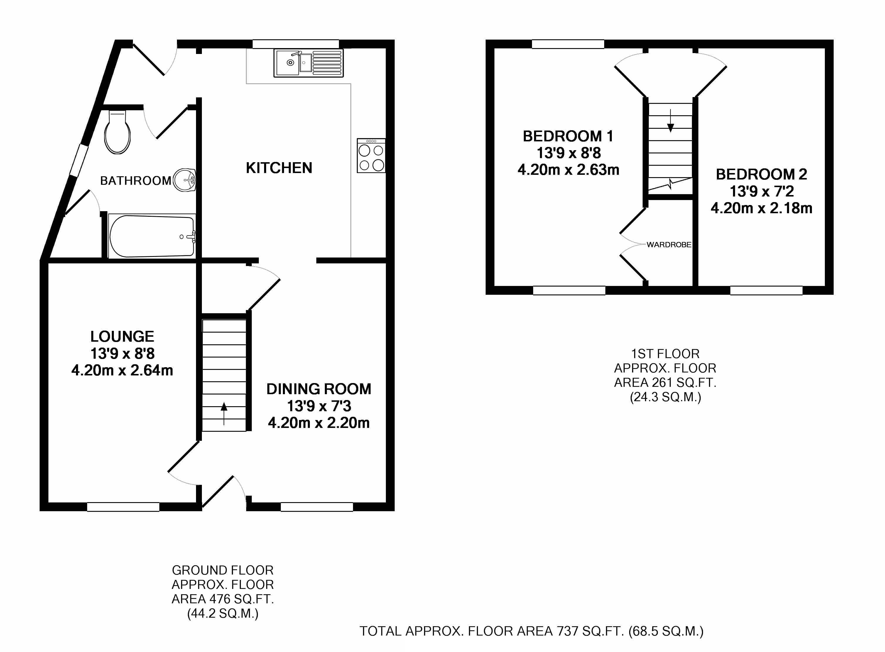 2 Bedrooms Semi-detached house for sale in Railway Street, Aberdare CF44