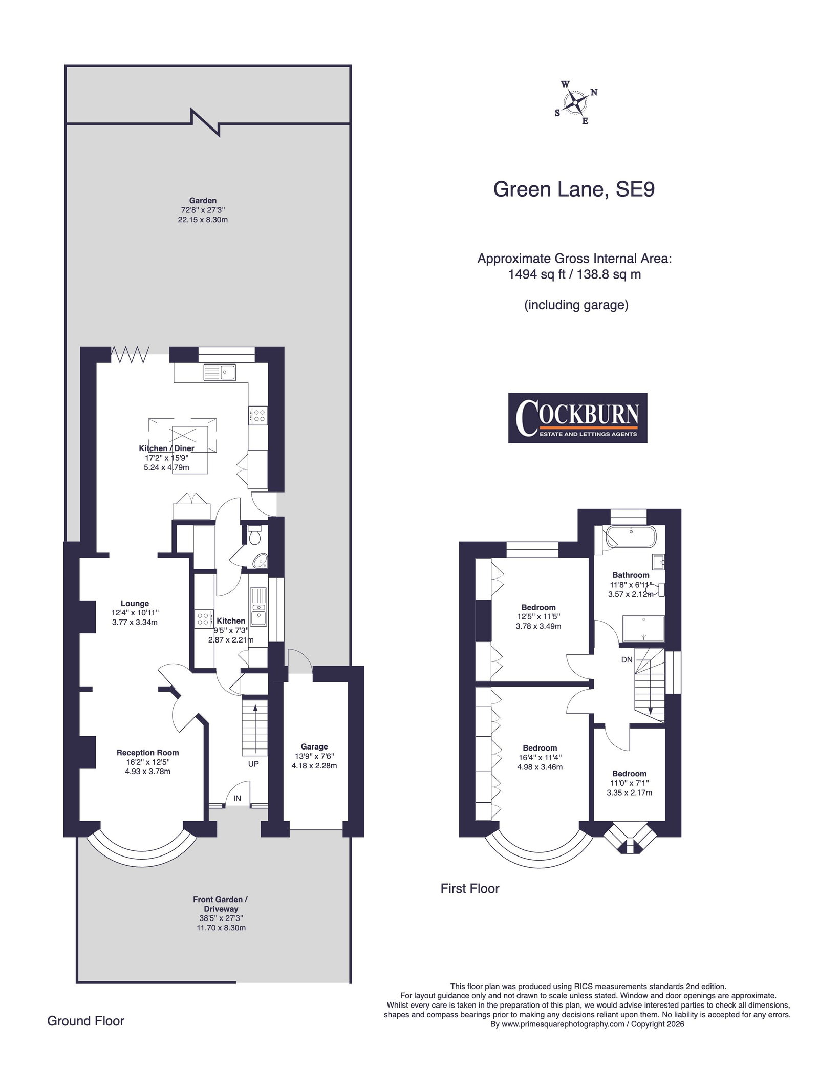 392, Green Lane, London floorplan
