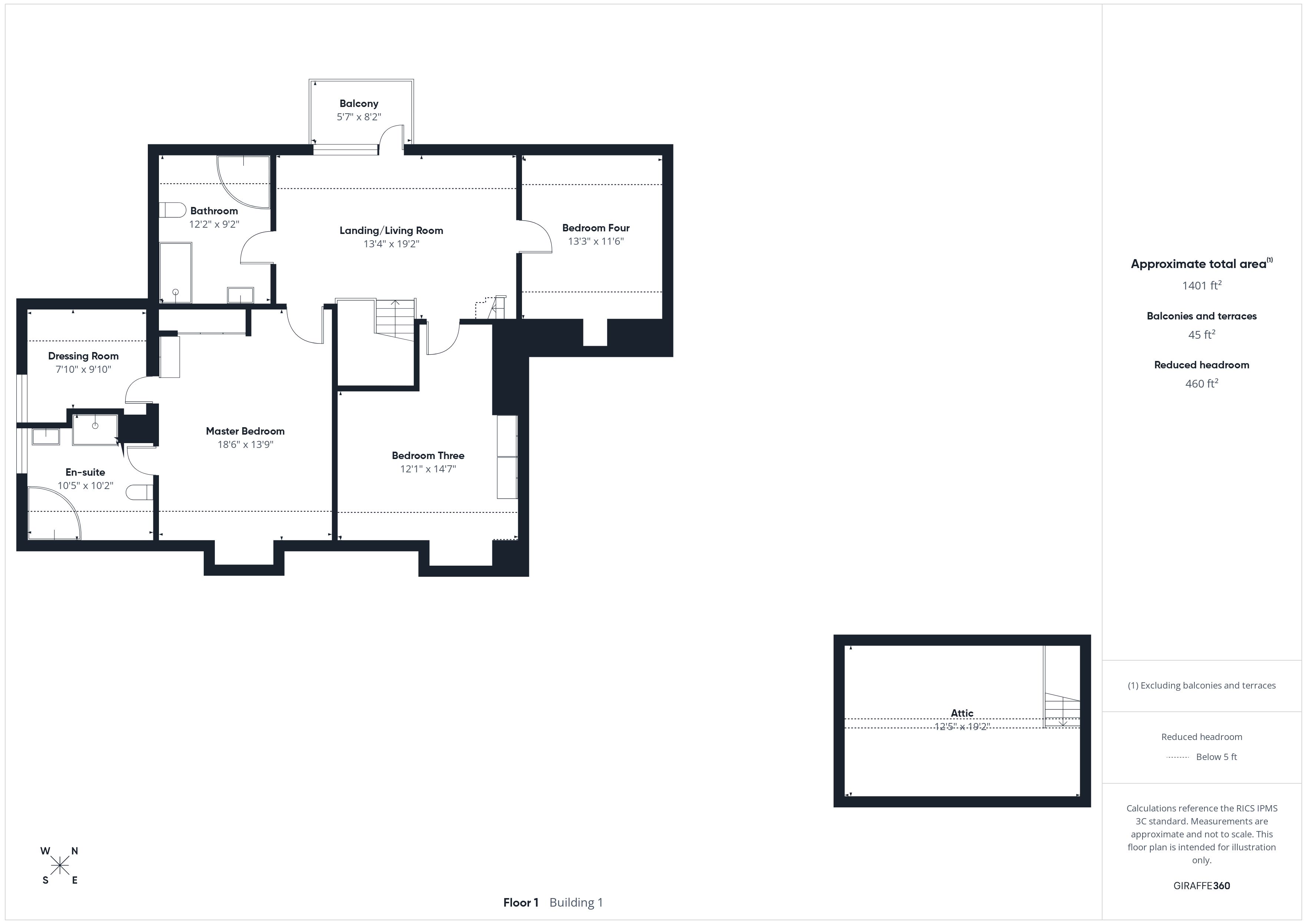 1, Highway, Crowthorne floorplan