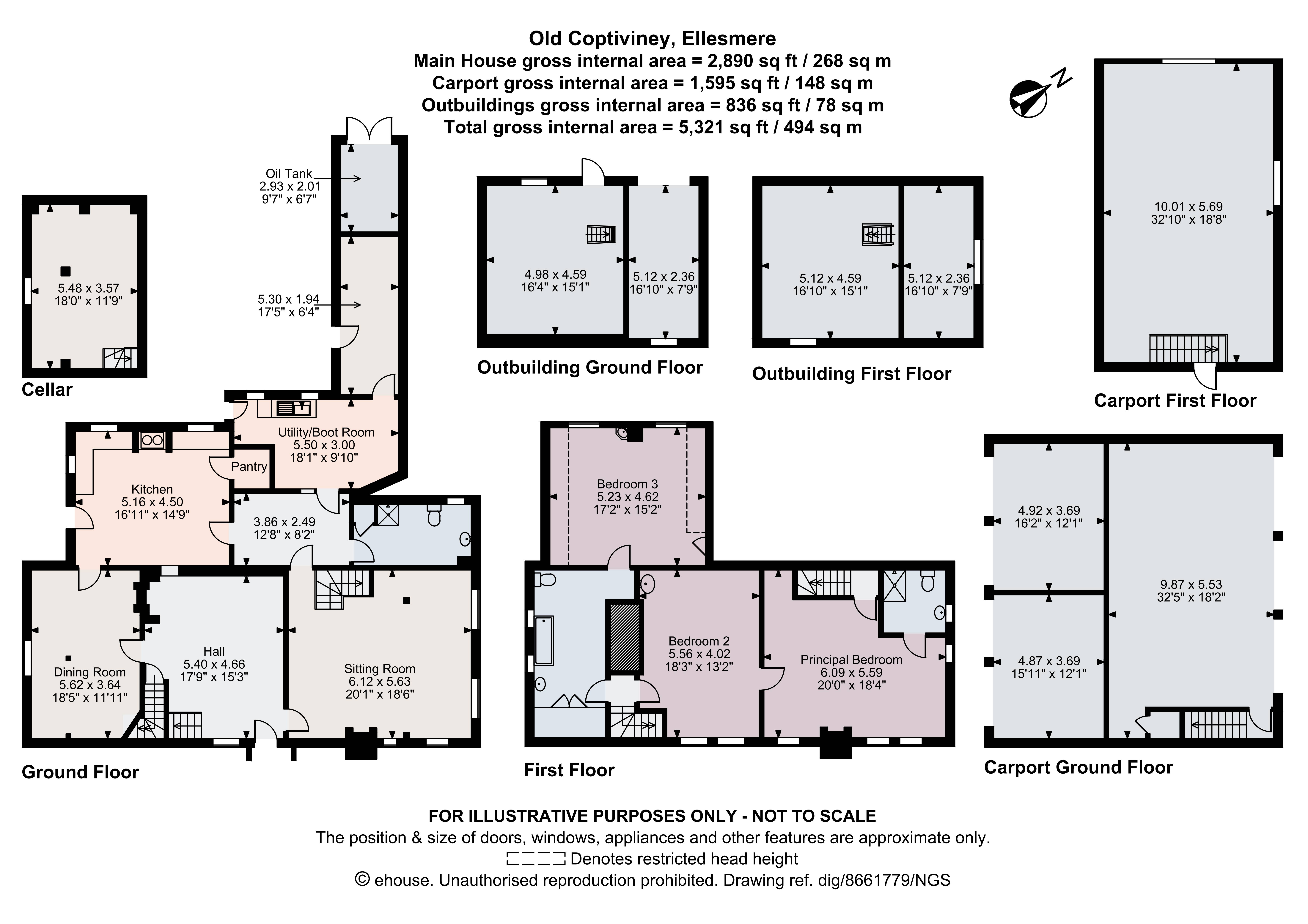 Old Coptiviney,, Coptiviney, Shropshire floorplan