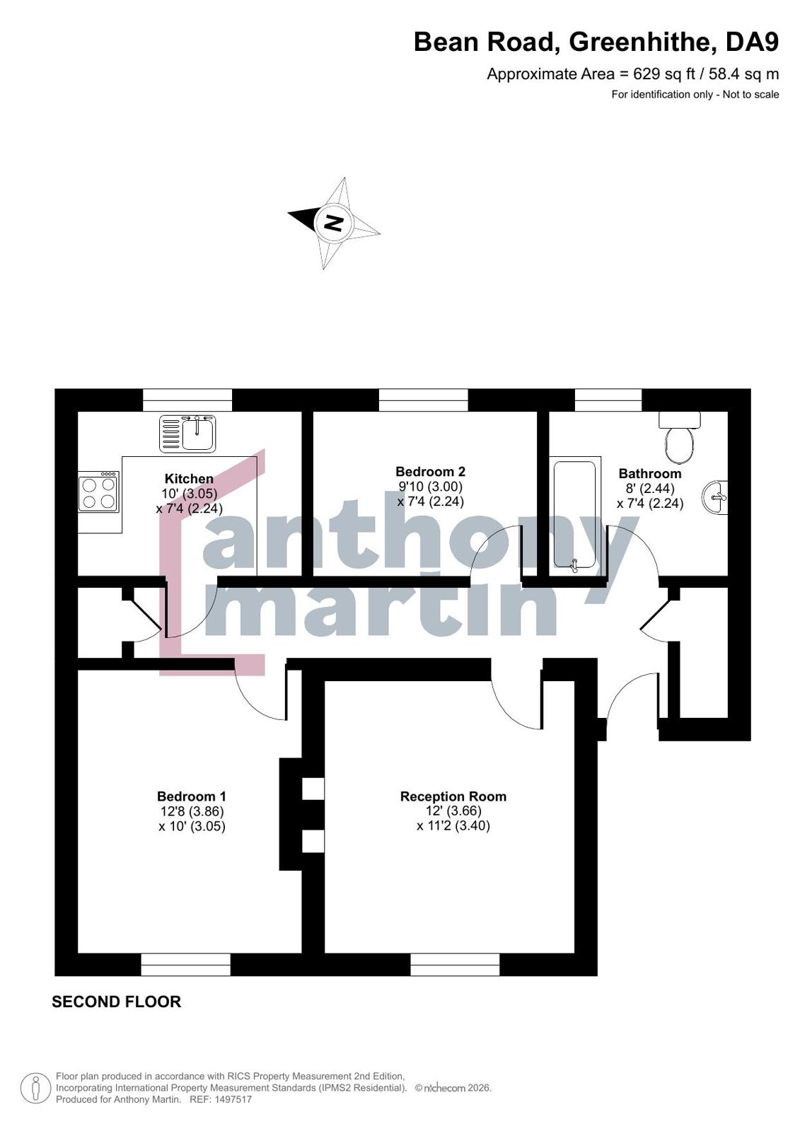 3c, Cobham Terrace, Greenhithe floorplan