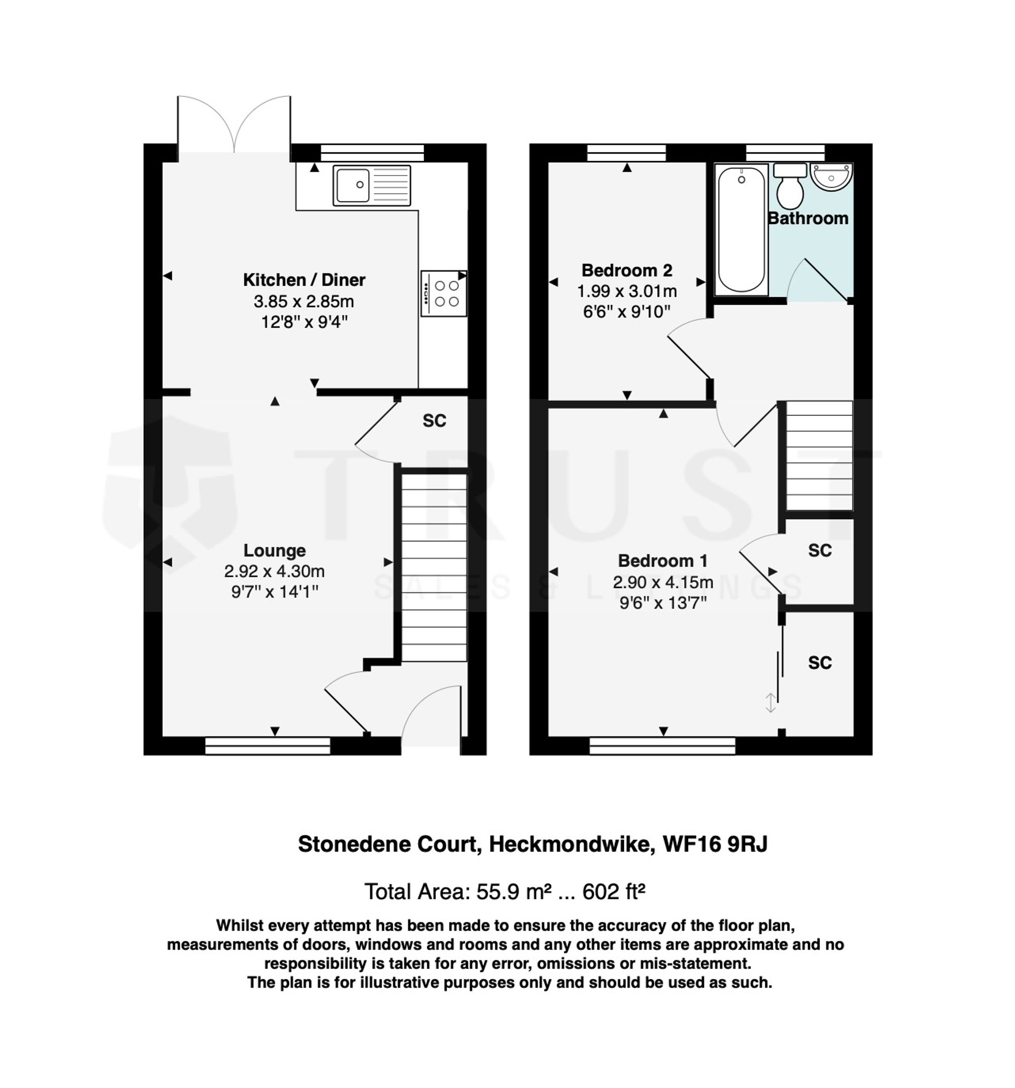 46 Stonedene Court, Heckmondwike floorplan