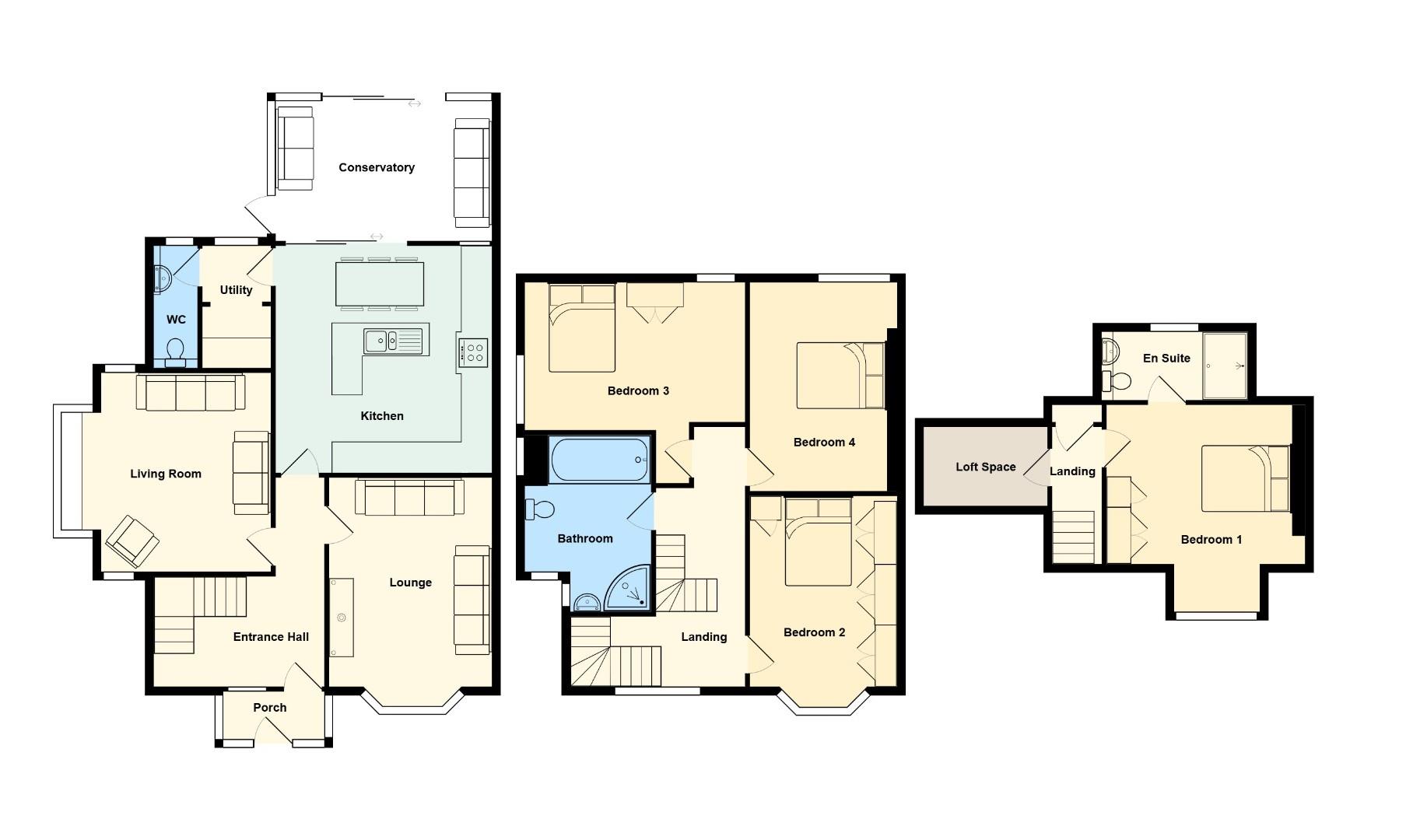 45, South Road, Penarth floorplan