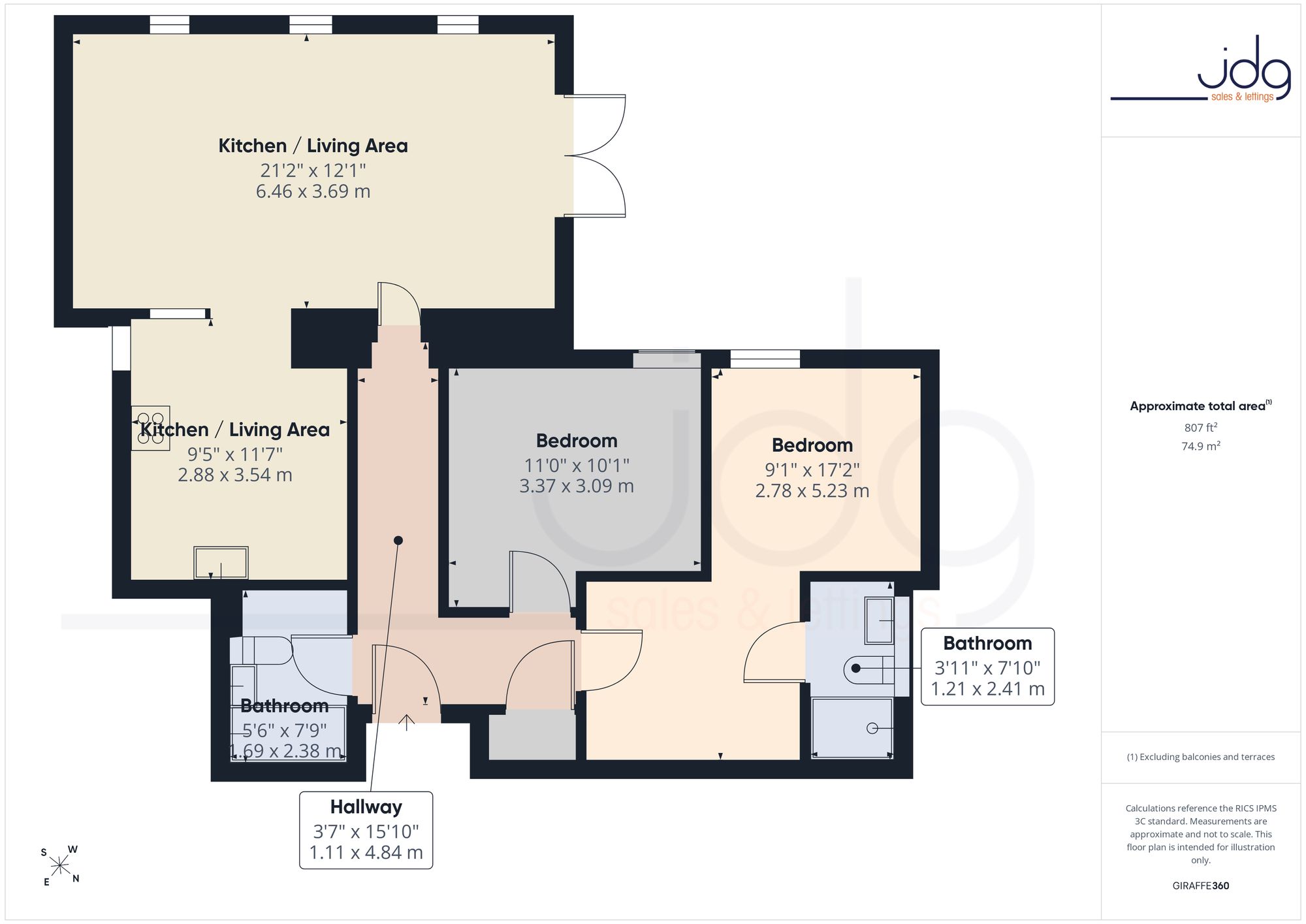 13 North Wing, Lancaster floorplan