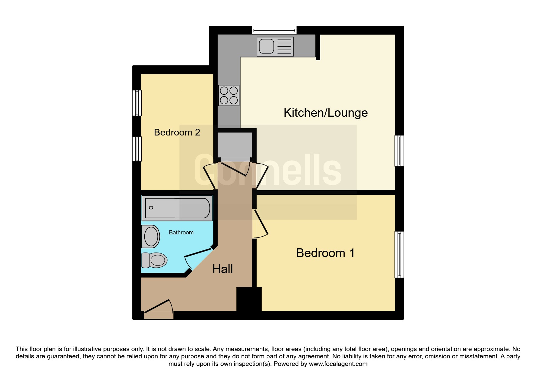 Flat 23, Rowland Hill House, Blackwell Street, Kidderminster floorplan
