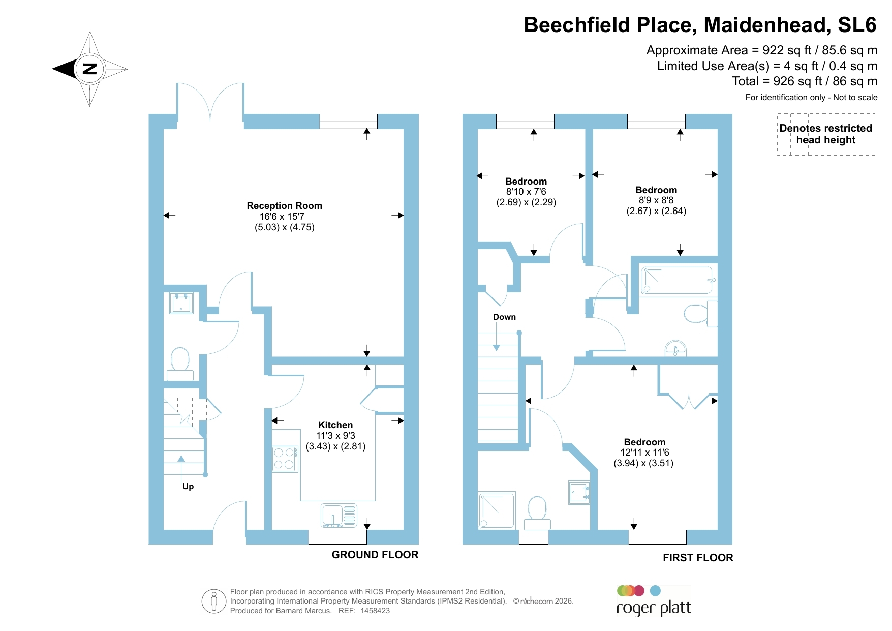 2, Beechfield Place, Maidenhead floorplan