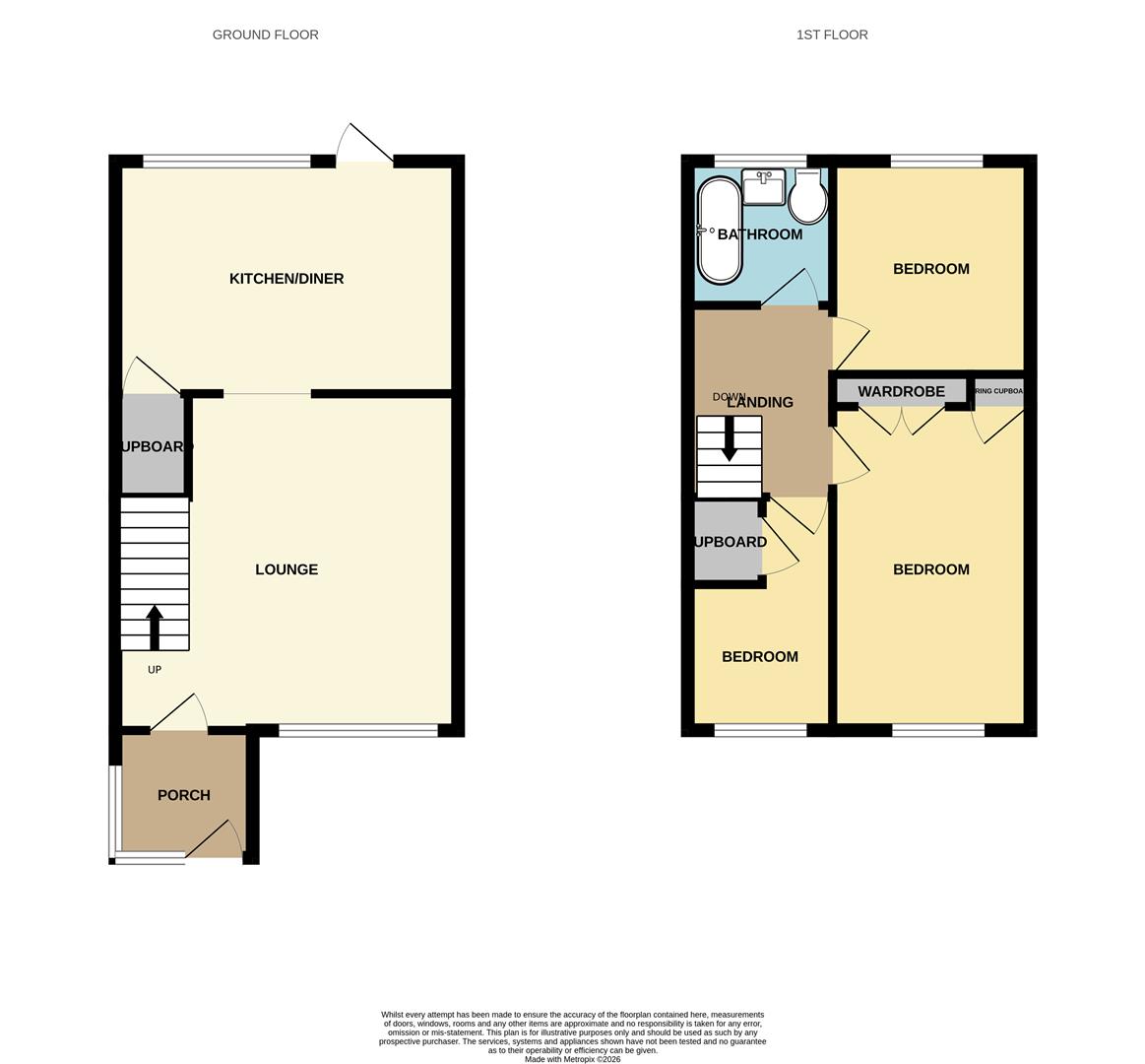 14, Patching Close, Worthing floorplan
