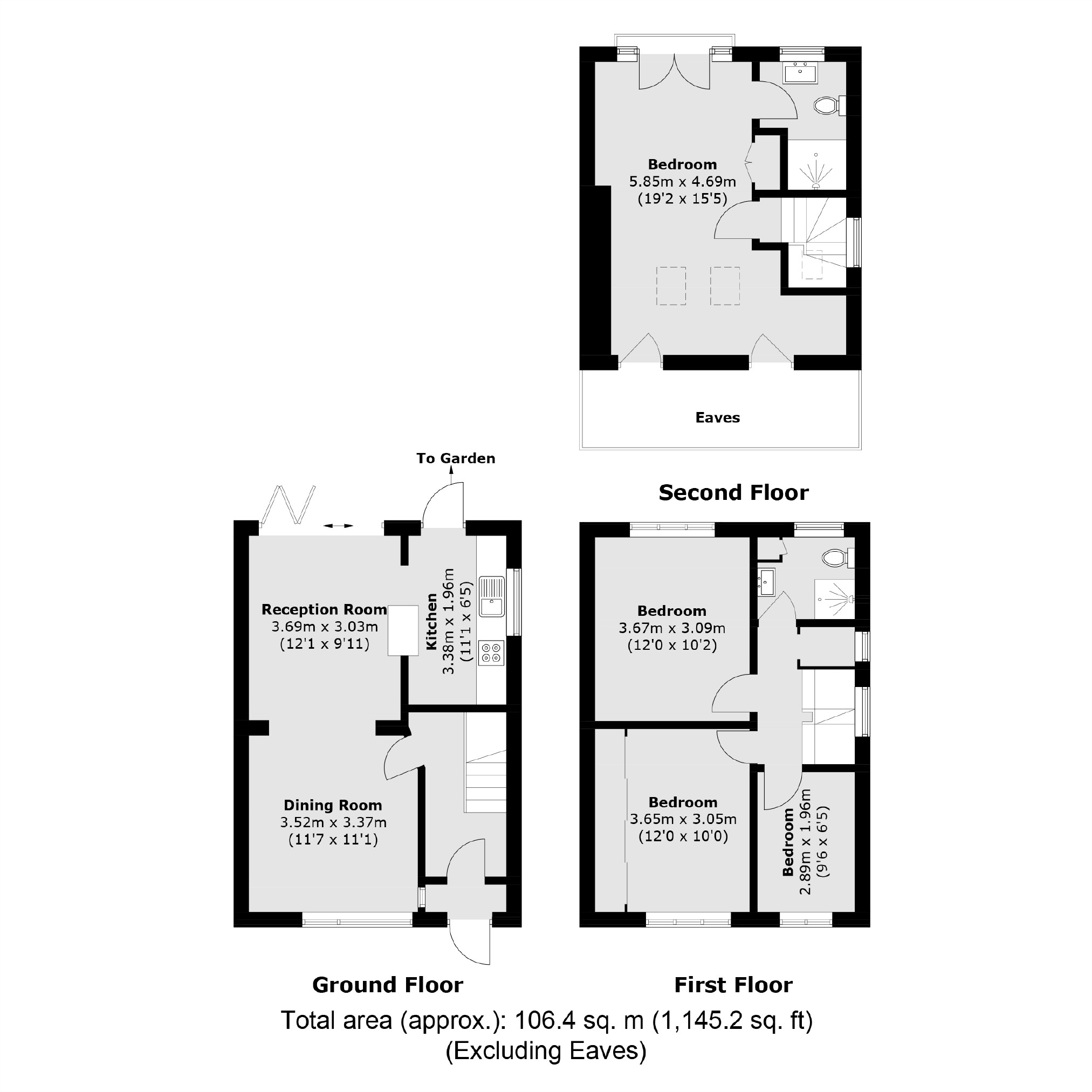 18, Downing Drive, Greenford floorplan