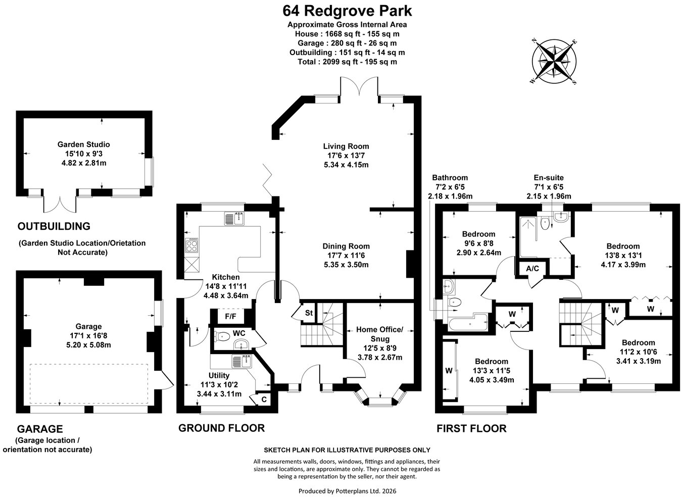 64, Redgrove Park, Cheltenham floorplan